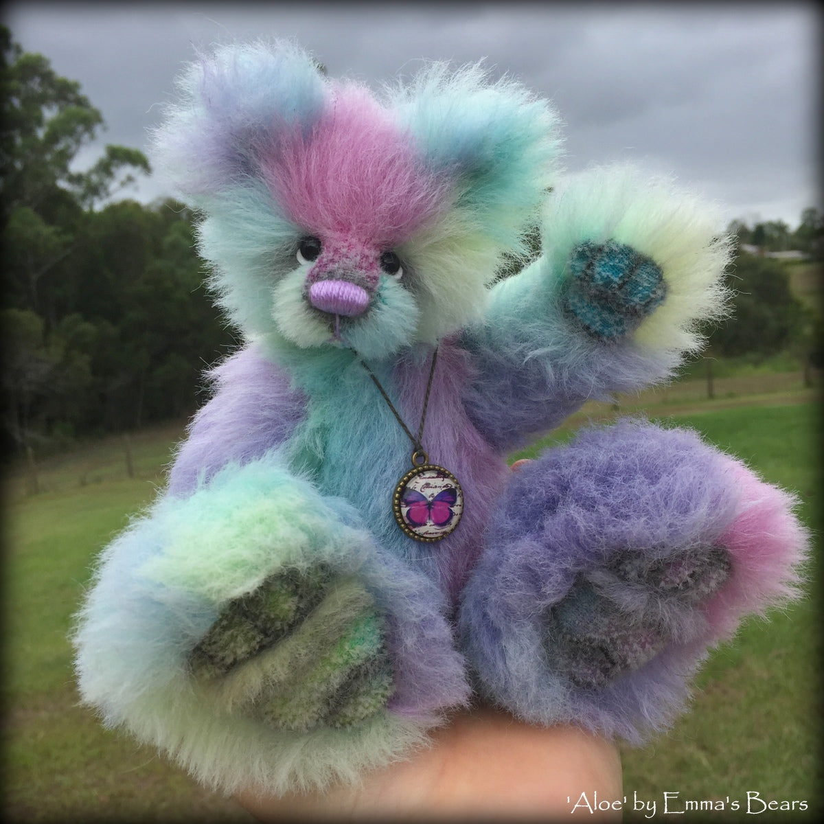 Long Alpaca - Hand Dyed Cottage Garden - Fat 1/8m - OCT005