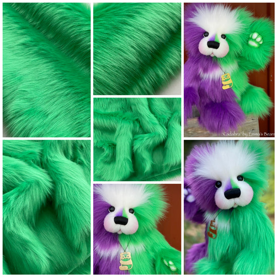Puppet Green - Luxury Heavy Pile Faux Fur - Late 2022 Range
