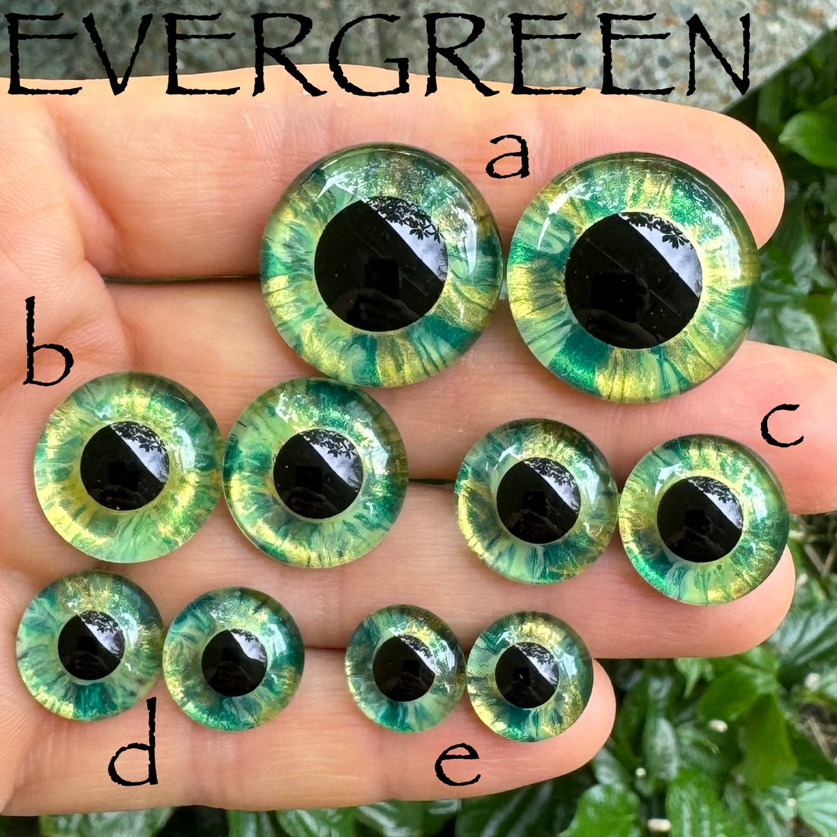 Hand Painted Eyes Evergreen Furaddiction & Emma's Bears