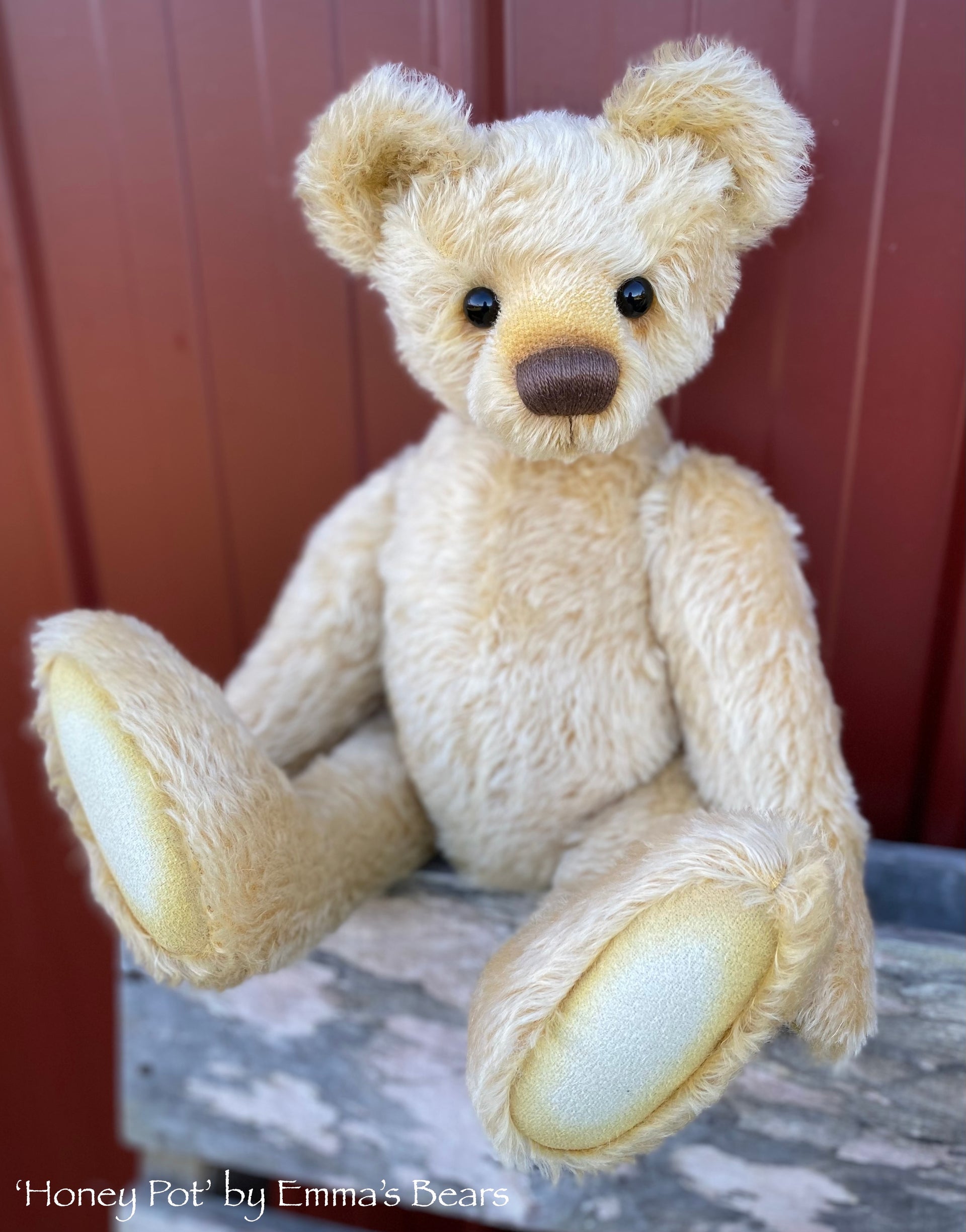 Honey Pot - 16" mohair artist bear by Emma's Bears  - OOAK