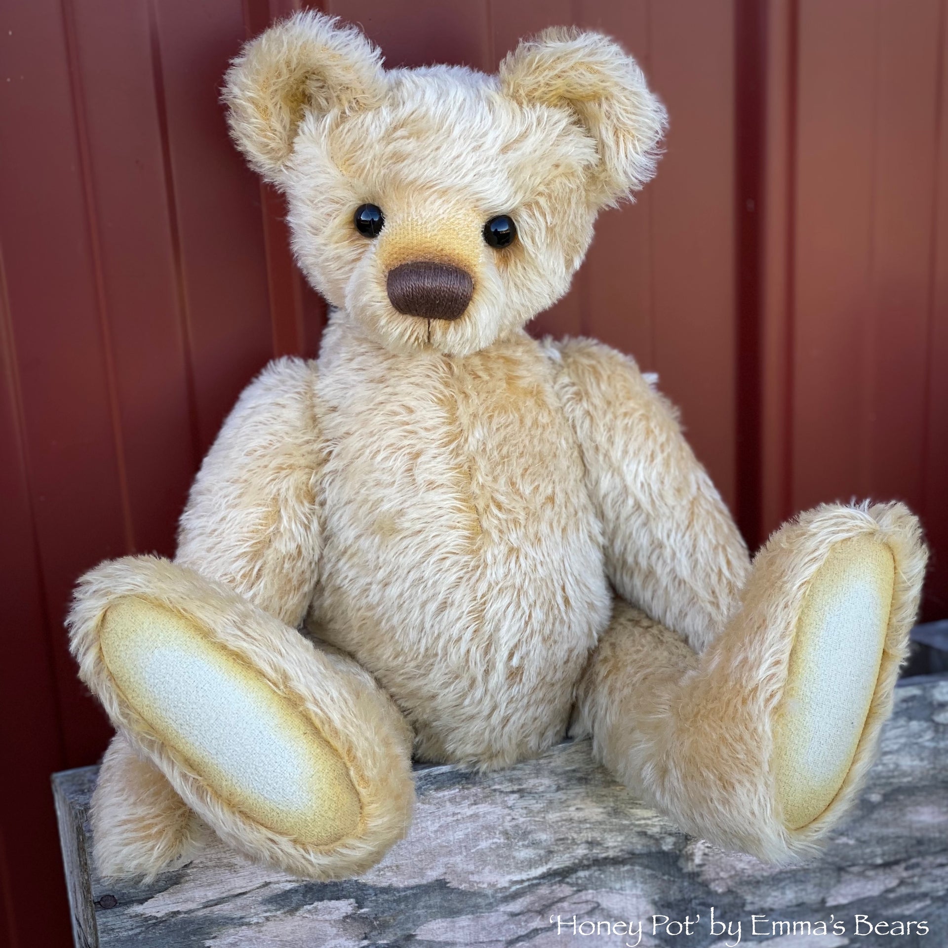 Honey Pot - 16" mohair artist bear by Emma's Bears - OOAK