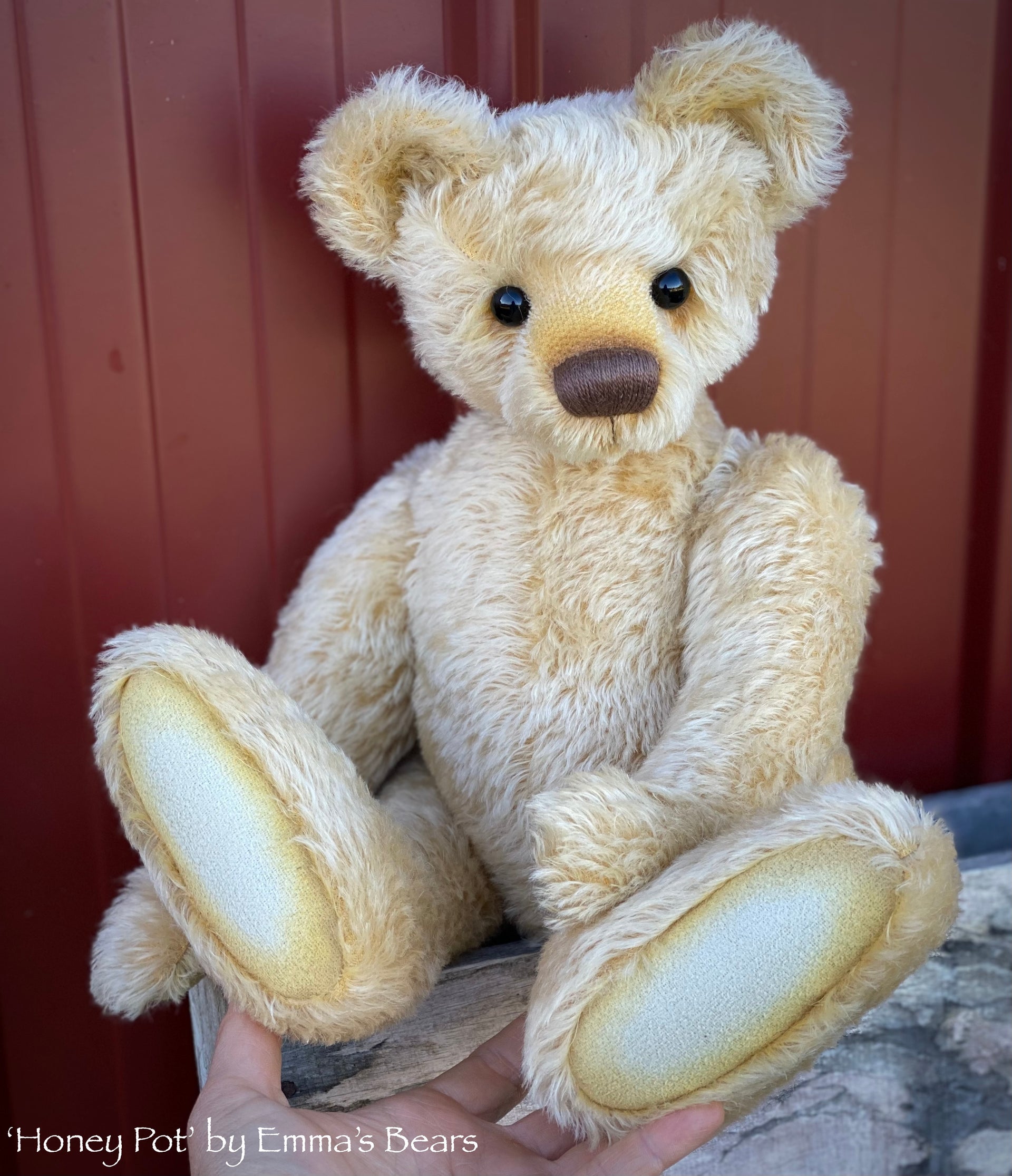 Honey Pot - 16" mohair artist bear by Emma's Bears - OOAK