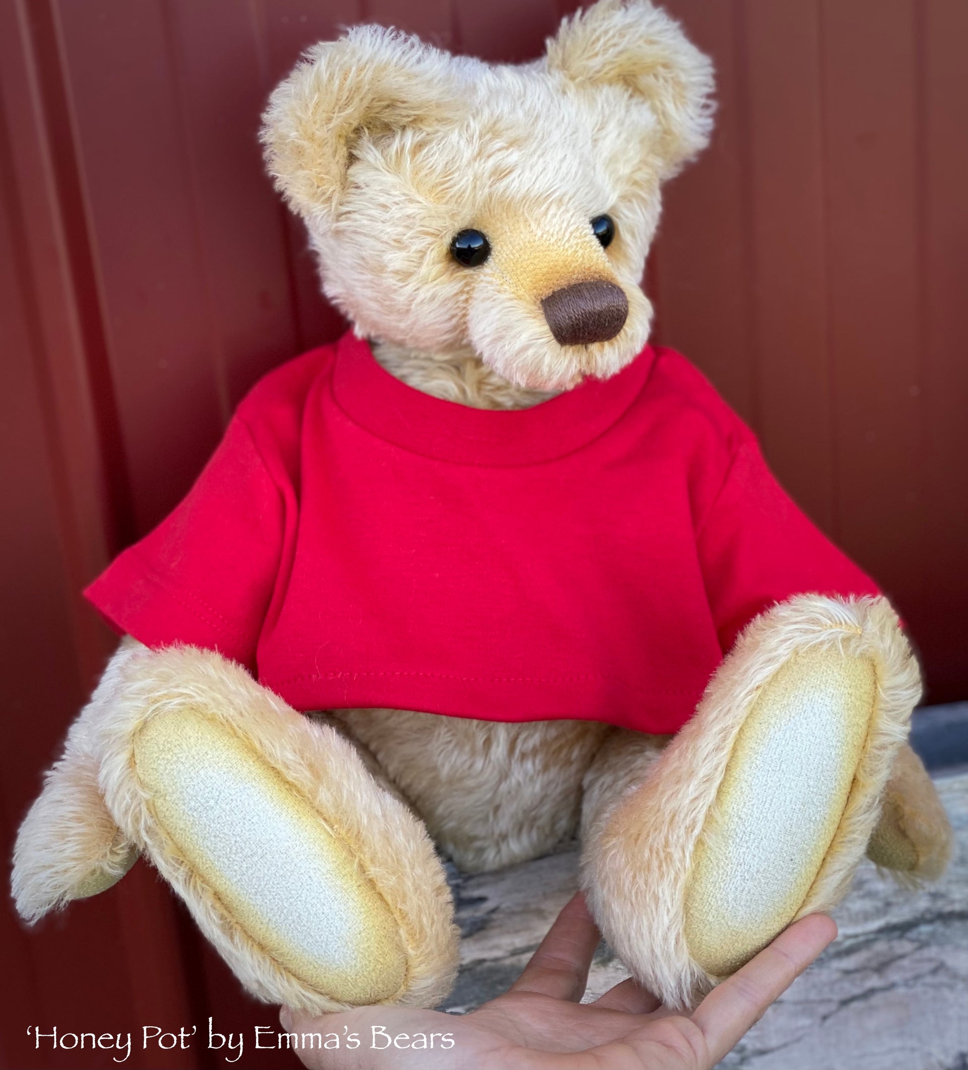 Honey Pot - 16" mohair artist bear by Emma's Bears - OOAK