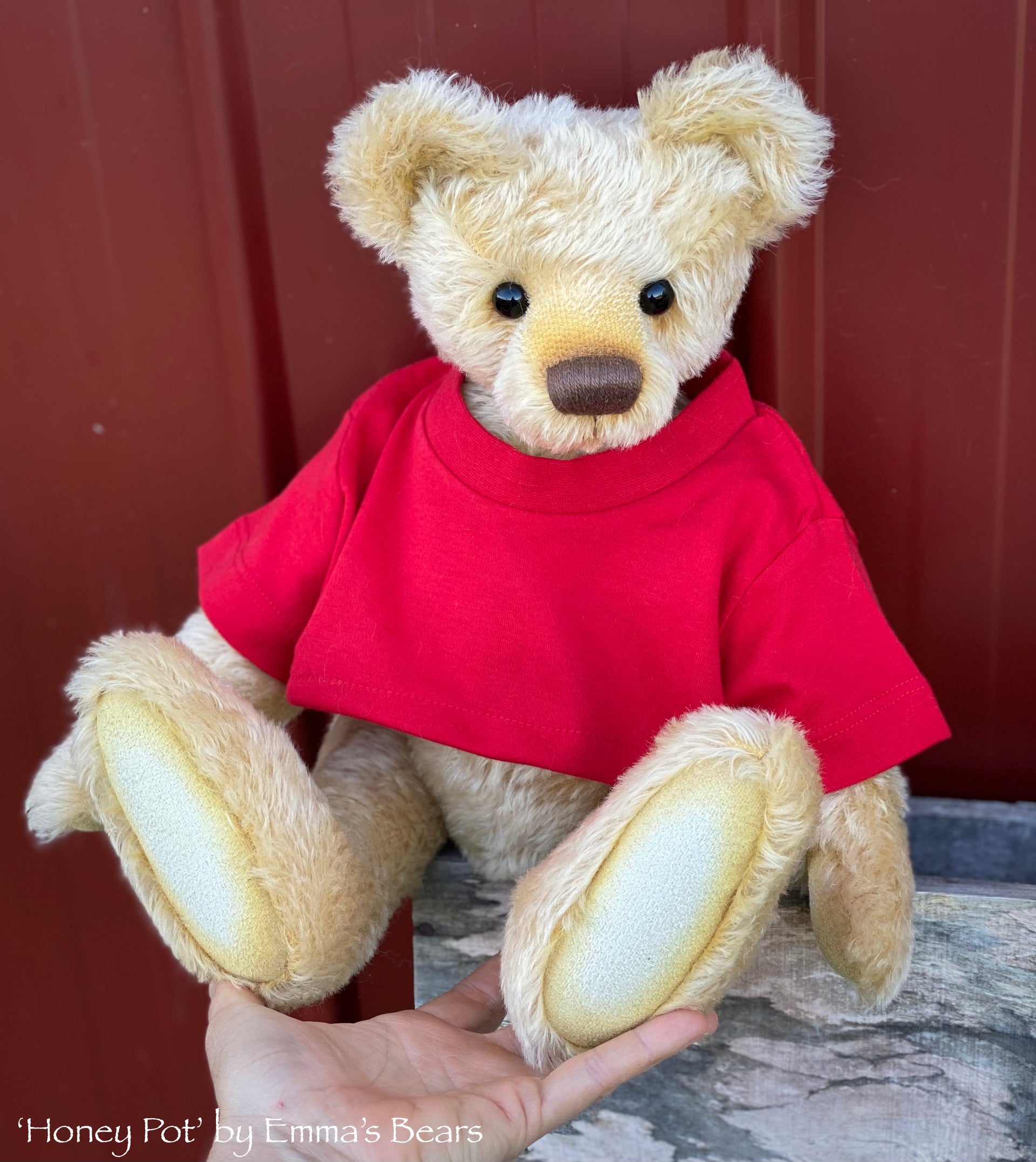 Honey Pot - 16" mohair artist bear by Emma's Bears - OOAK