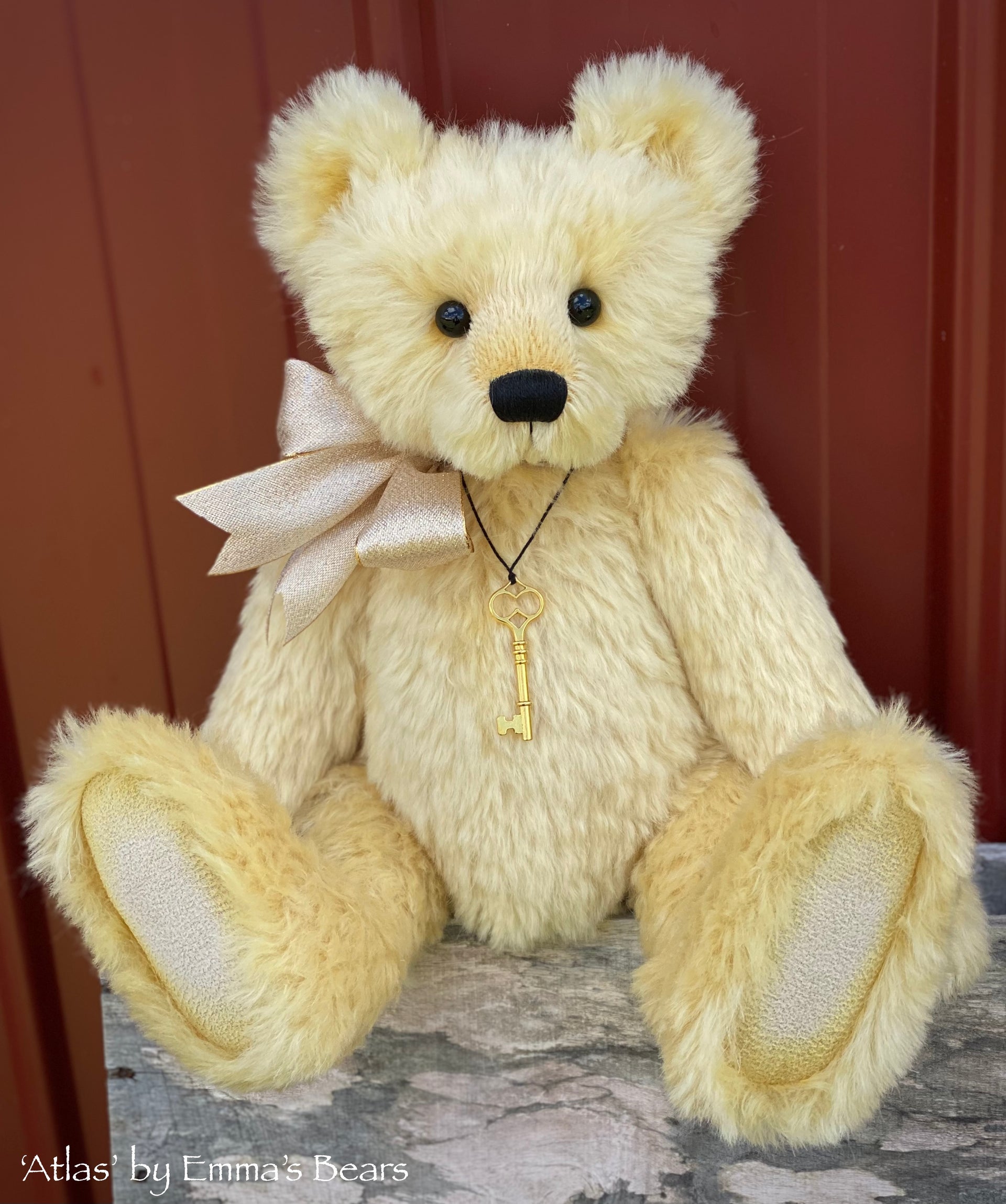 Atlas - 17" mohair artist bear by Emma's Bears  - OOAK