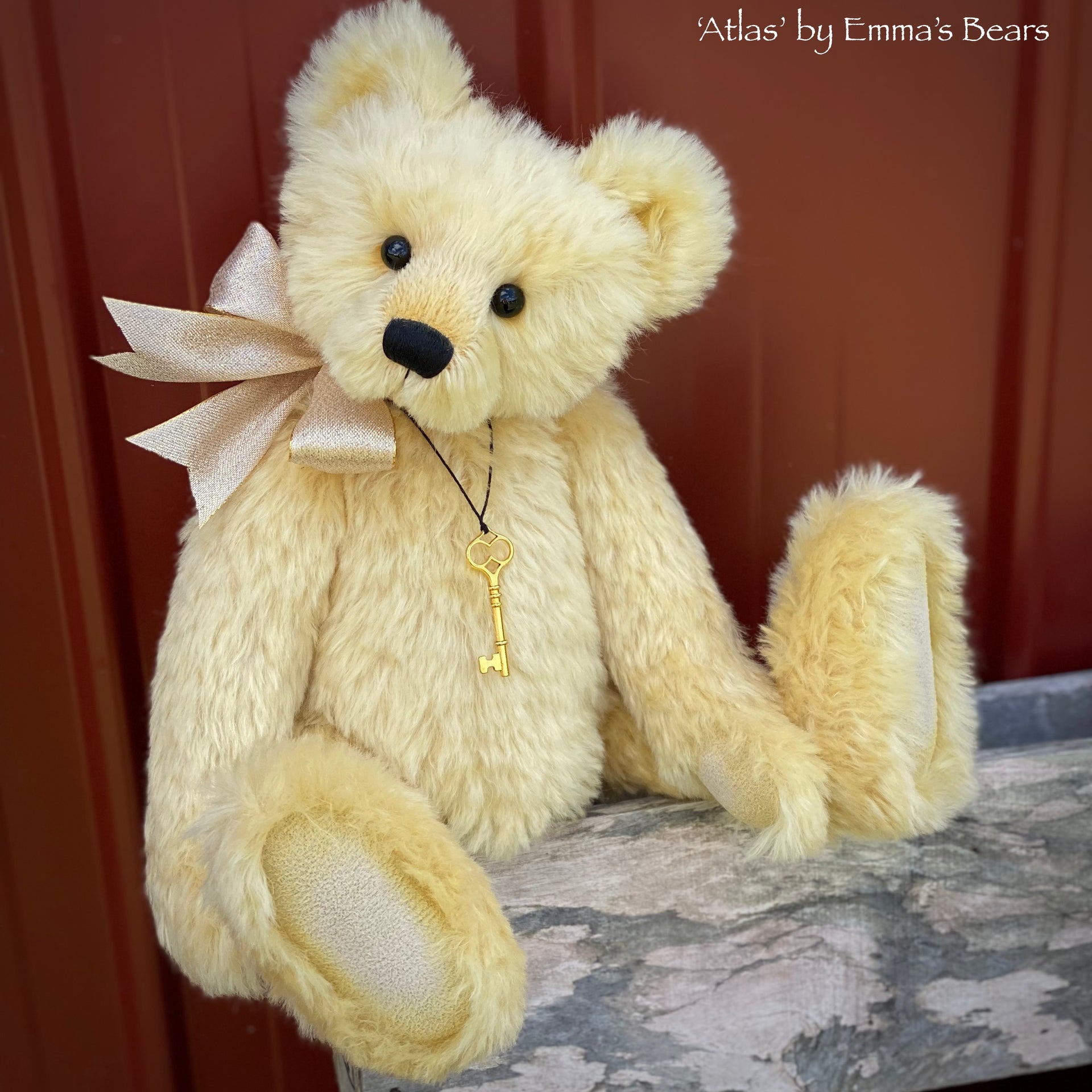 Atlas - 17" mohair artist bear by Emma's Bears  - OOAK