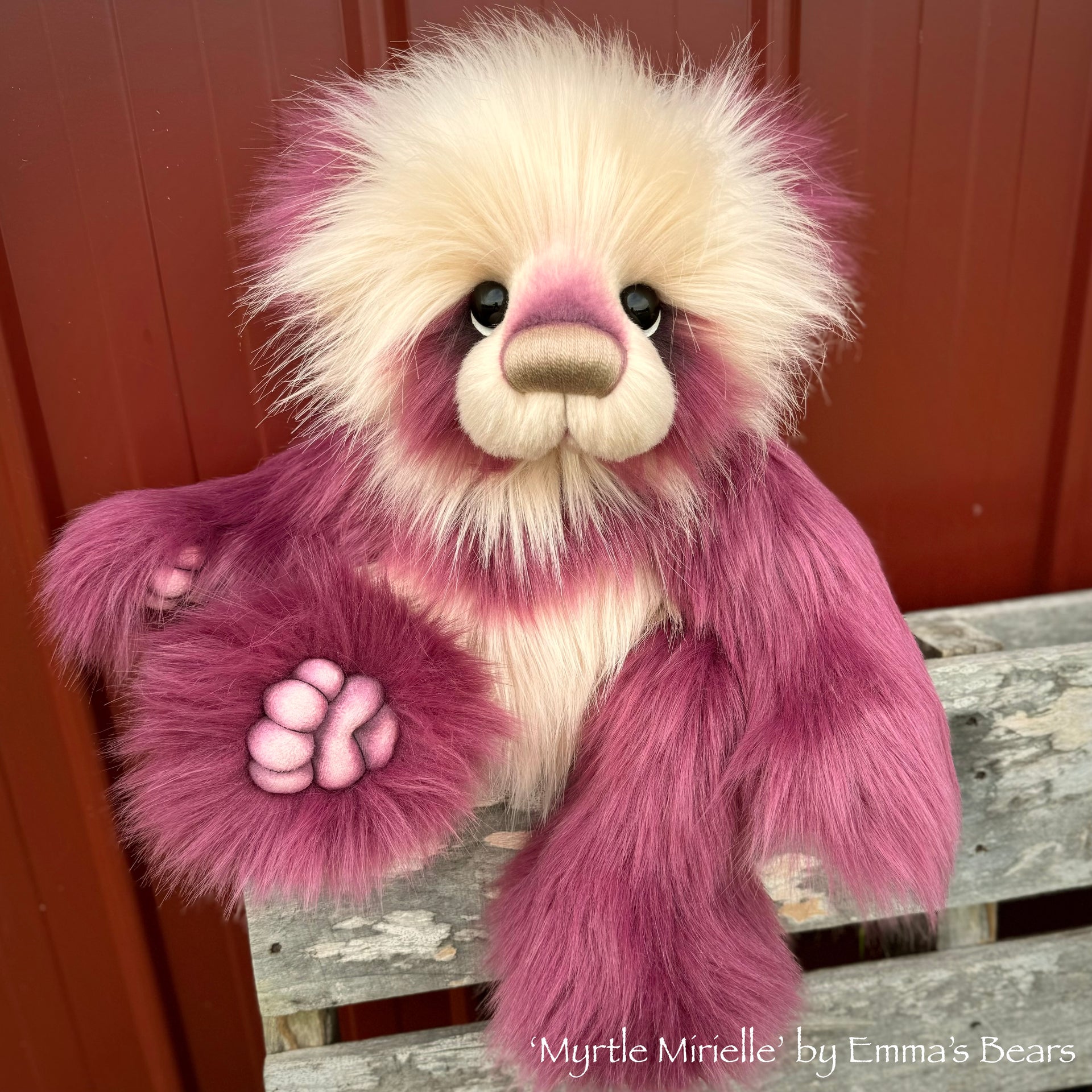 Myrtle Mirielle - 20" Faux Fur Artist Toddler Bear by Emma's Bears - OOAK