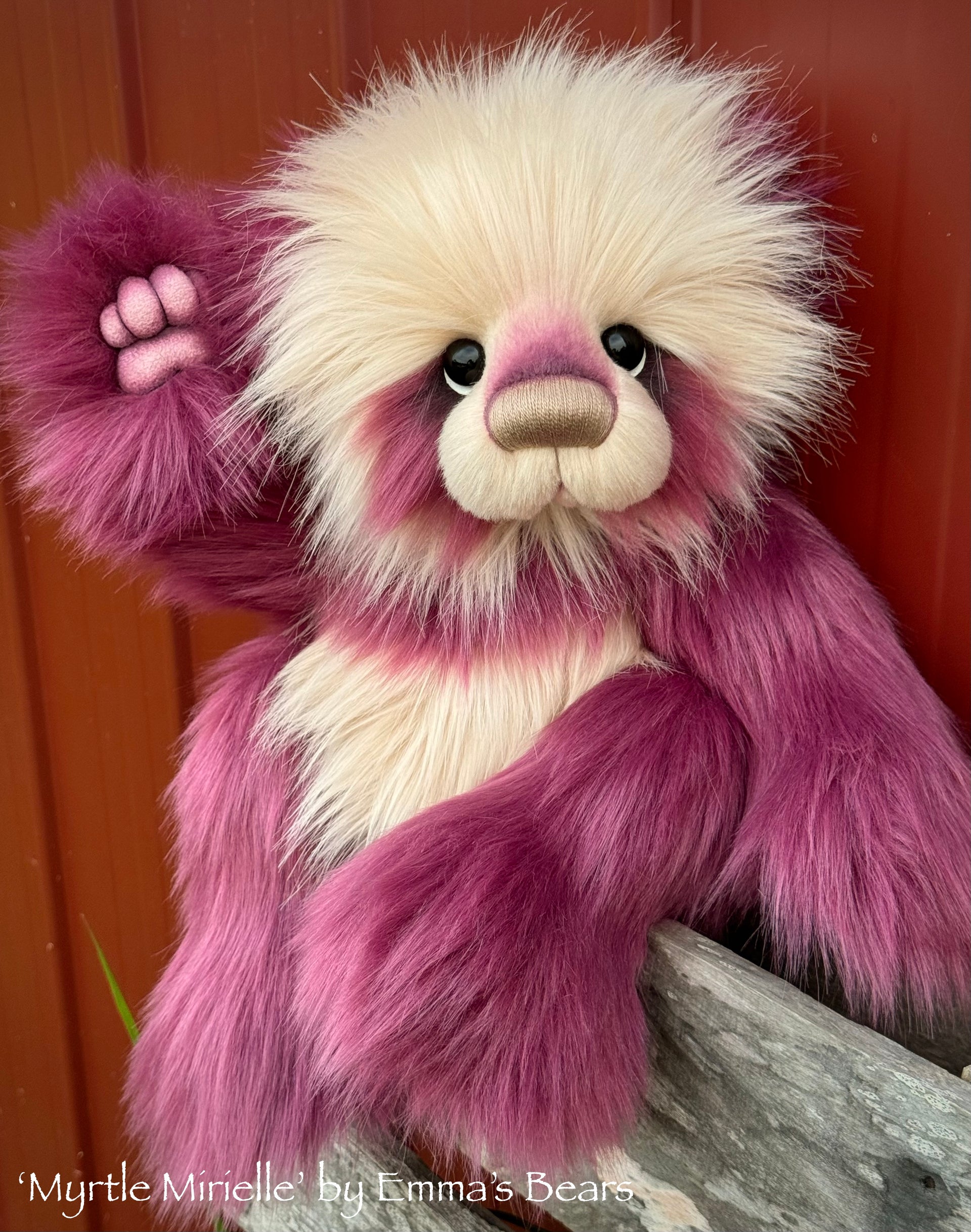 Myrtle Mirielle - 20" Faux Fur Artist Toddler Bear by Emma's Bears - OOAK