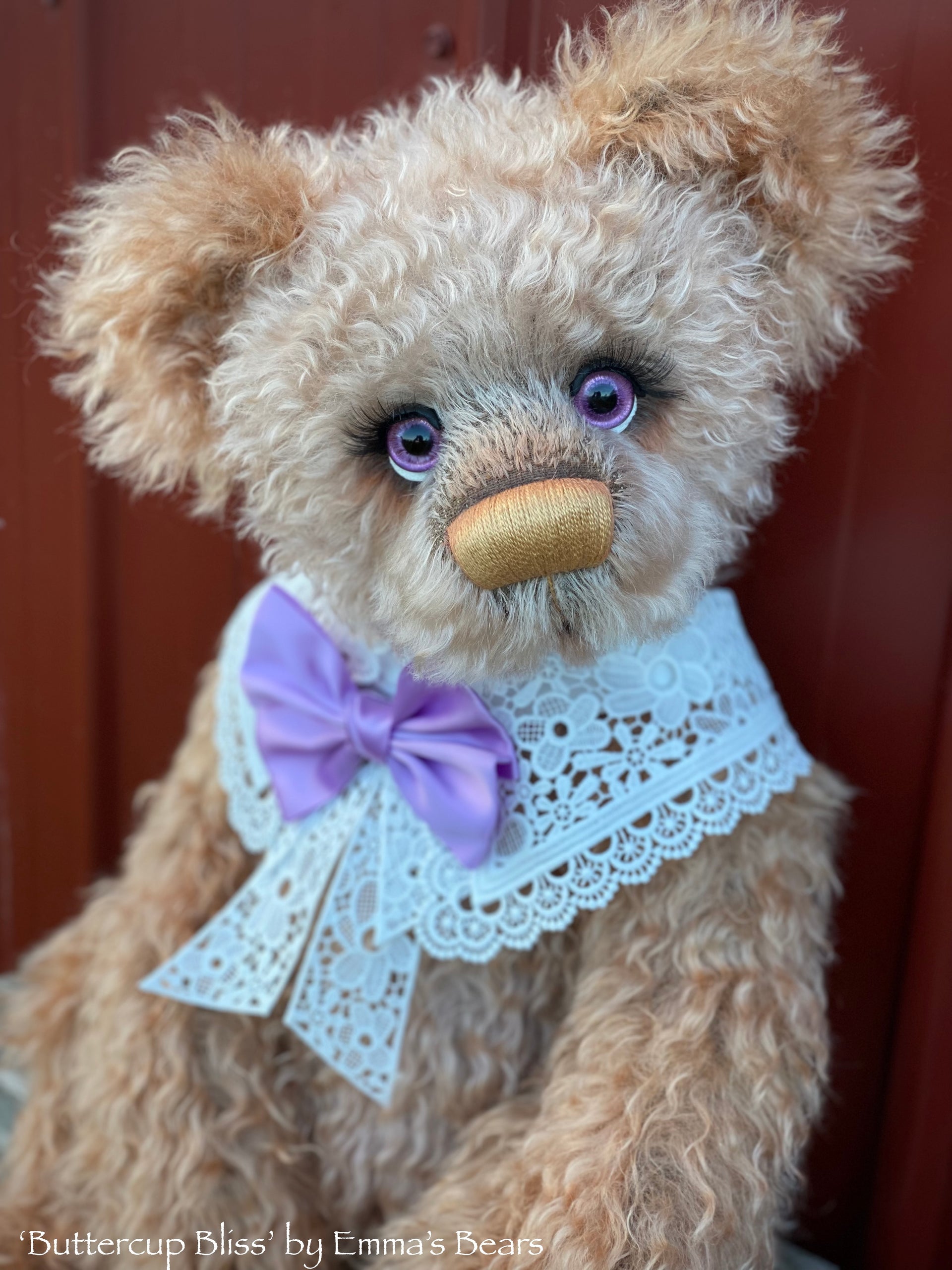 Buttercup Bliss - 23" Hand Dyed Curlylocks Mohair Artist Bear by Emma's Bears - OOAK