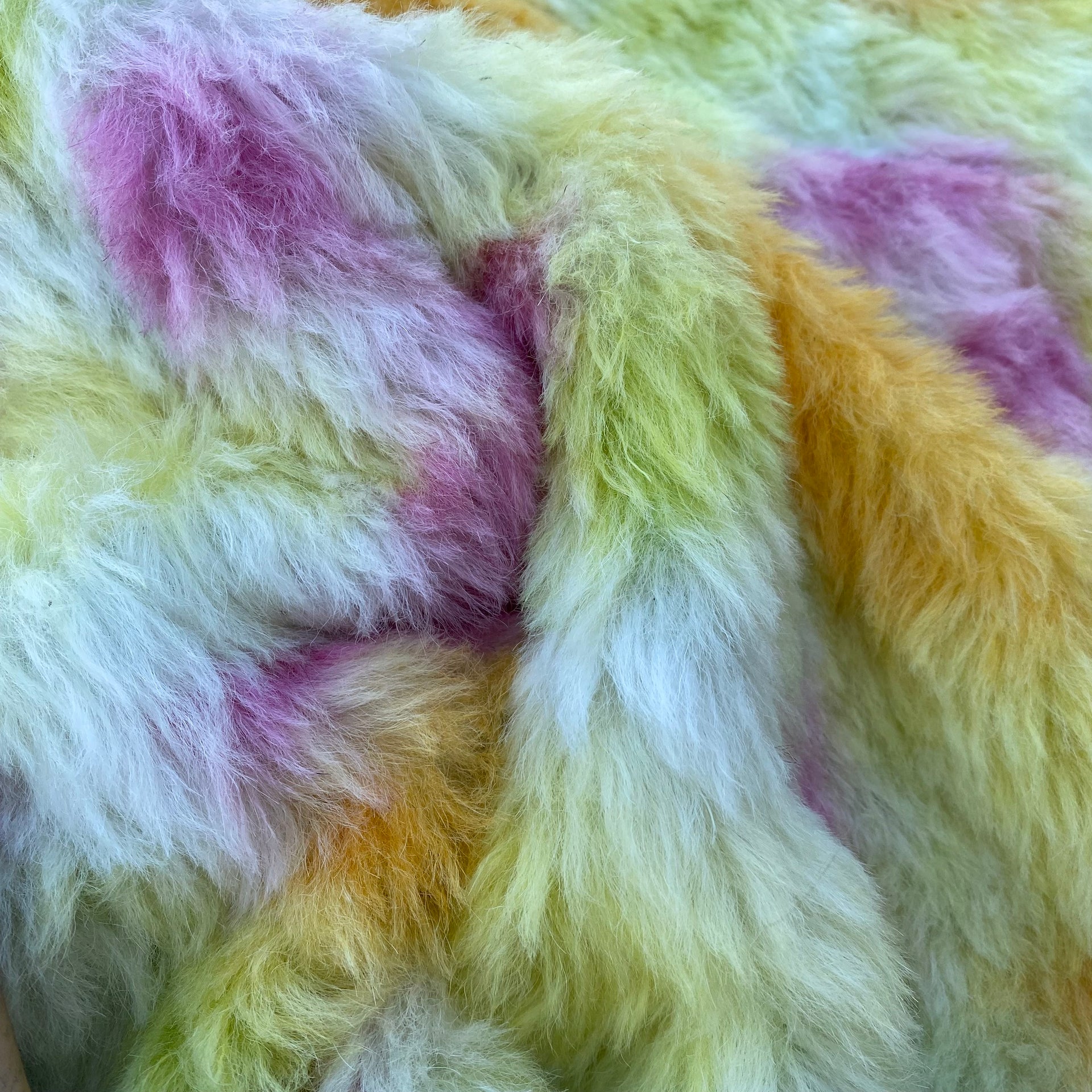 Long Alpaca - Hand Dyed Summertime - Fat 1/8m - OCT009