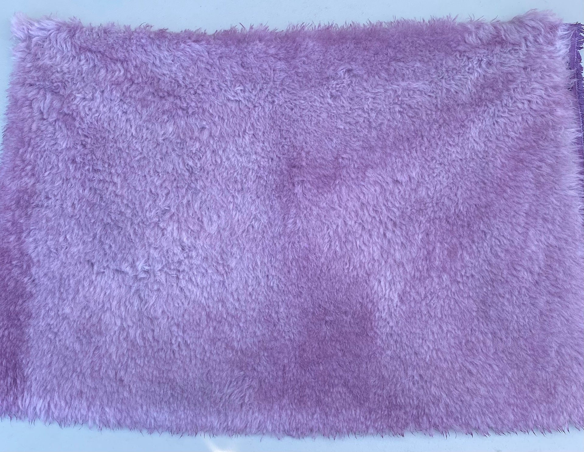 Long Alpaca - Hand Dyed Lavender - Fat 1/4m - OCT024