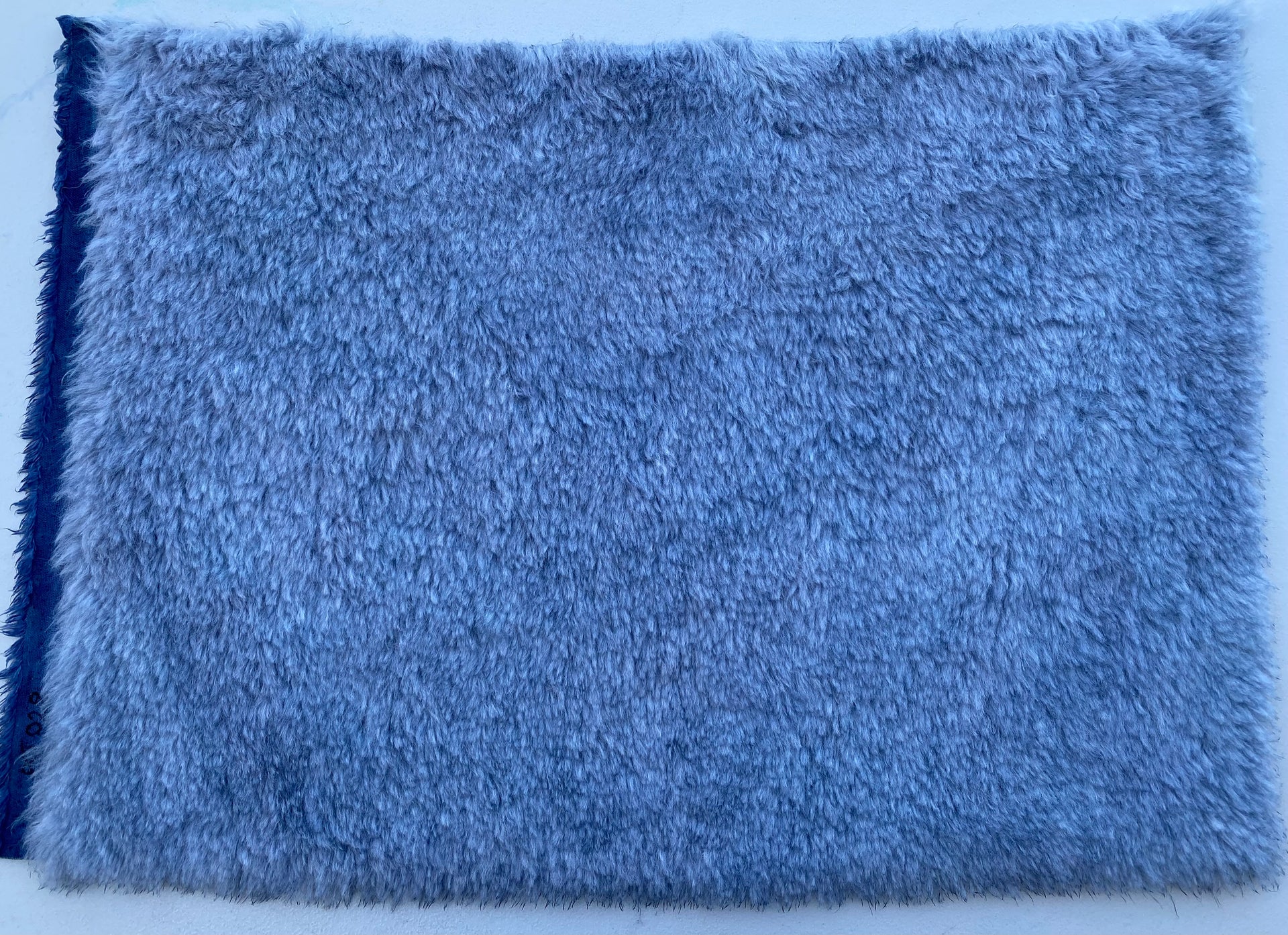 Long Alpaca - Hand Dyed Blue Steel - Fat 1/4m - OCT028