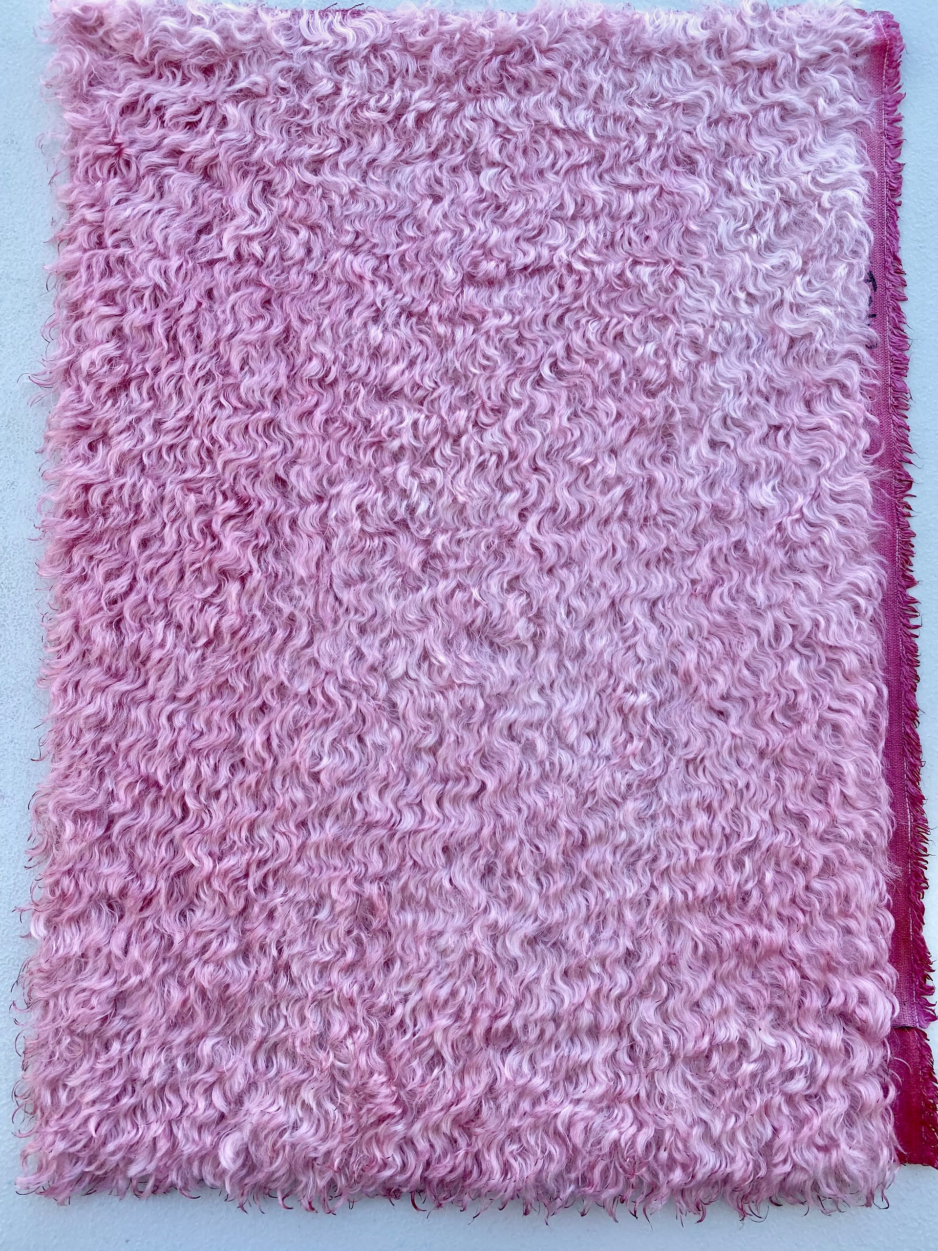 Curly Kid Mohair - Hand Dyed Rose Pink - Fat 1/8m - OCT042