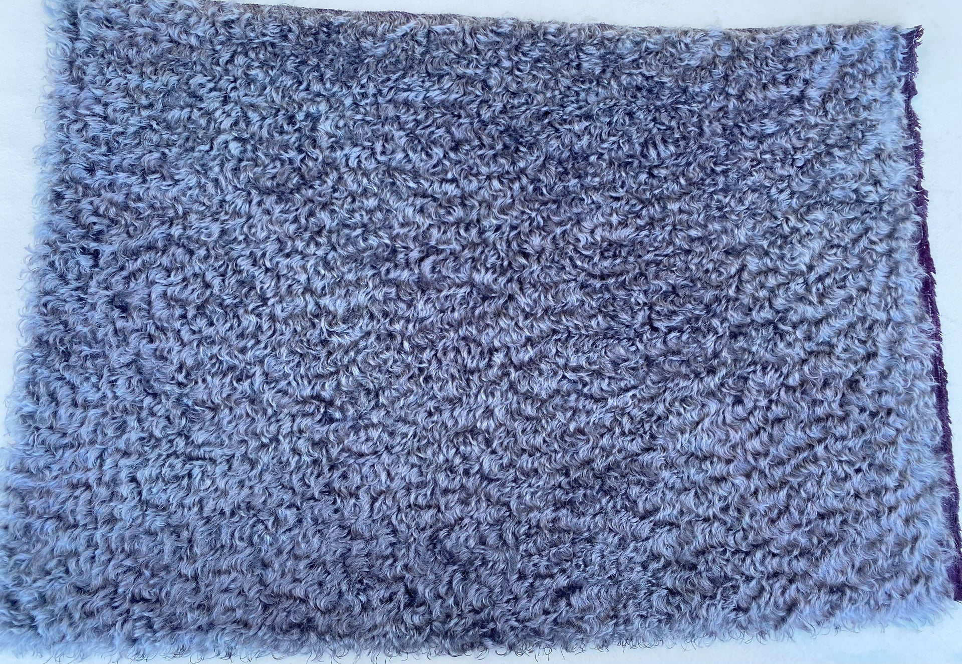 Curly Kid Mohair - Hand Dyed Slate Violet - Fat 1/4m - OCT066