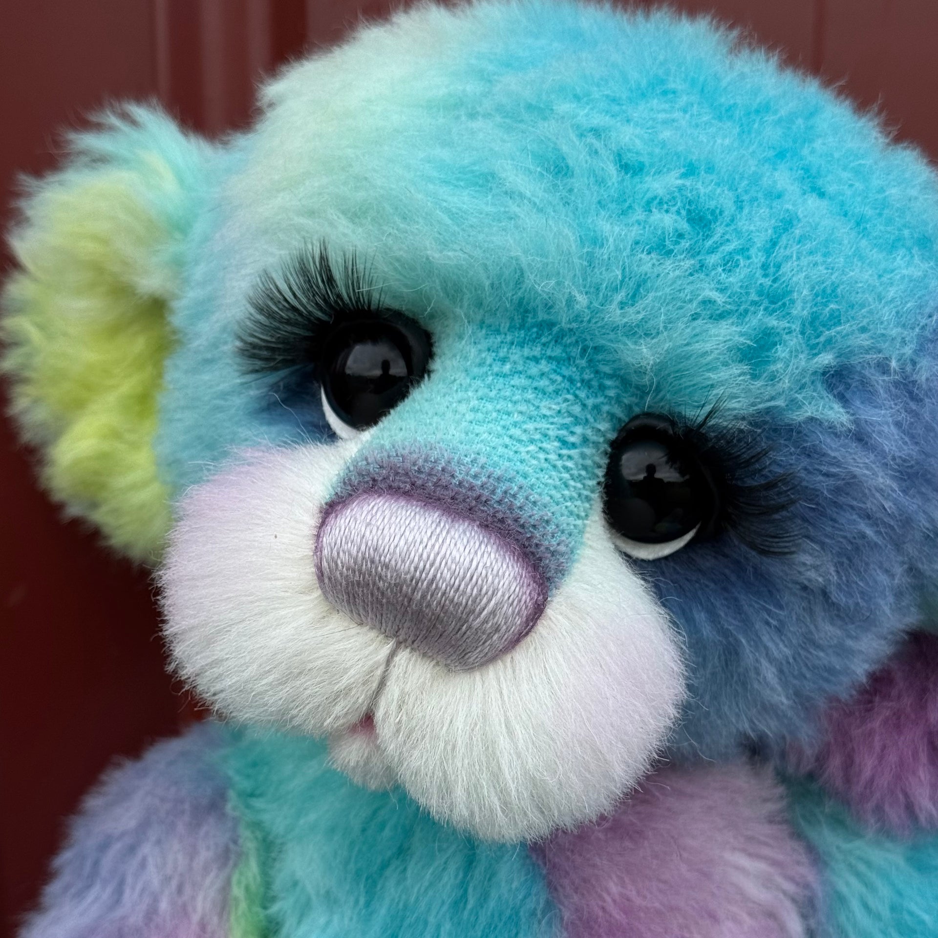 Annie-Belle Cuddles - 17" Hand-dyed Alpaca Artist Bear by Emma's Bears - OOAK