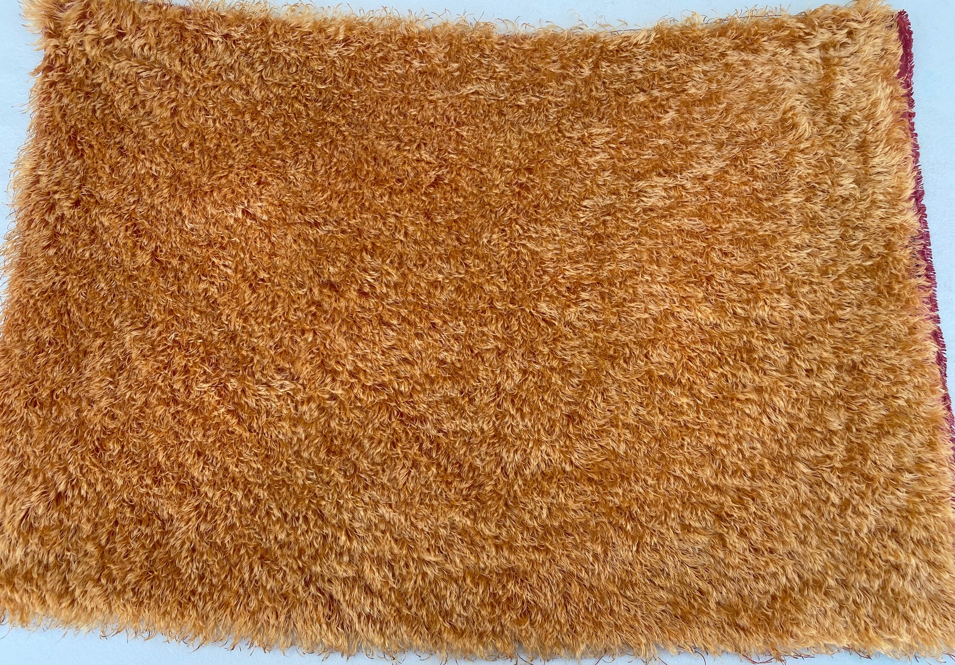 25mm String Mohair - Hand Dyed Amber Rose - Fat 1/4m - OCT070