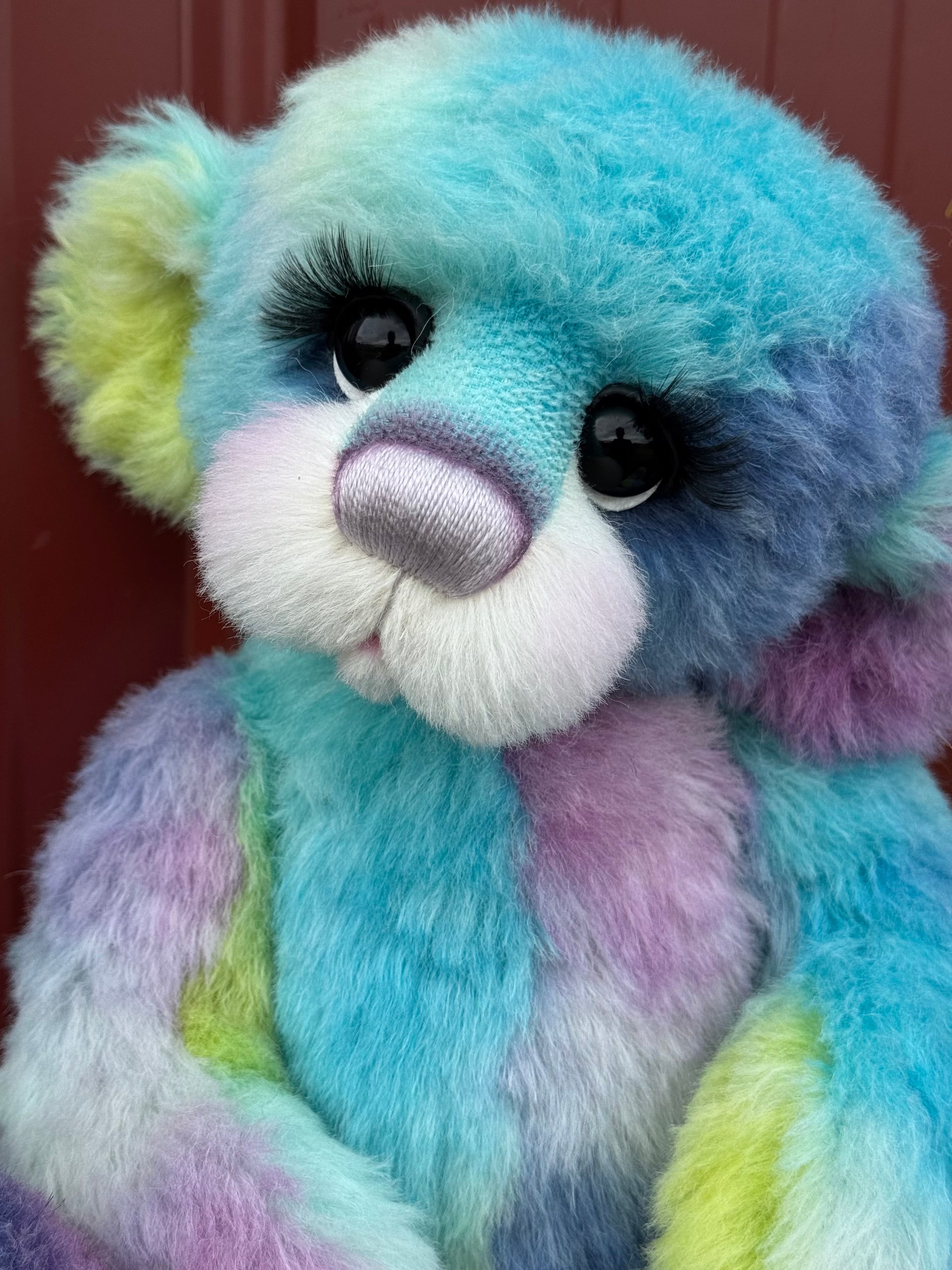 Annie-Belle Cuddles - 17" Hand-dyed Alpaca Artist Bear by Emma's Bears - OOAK