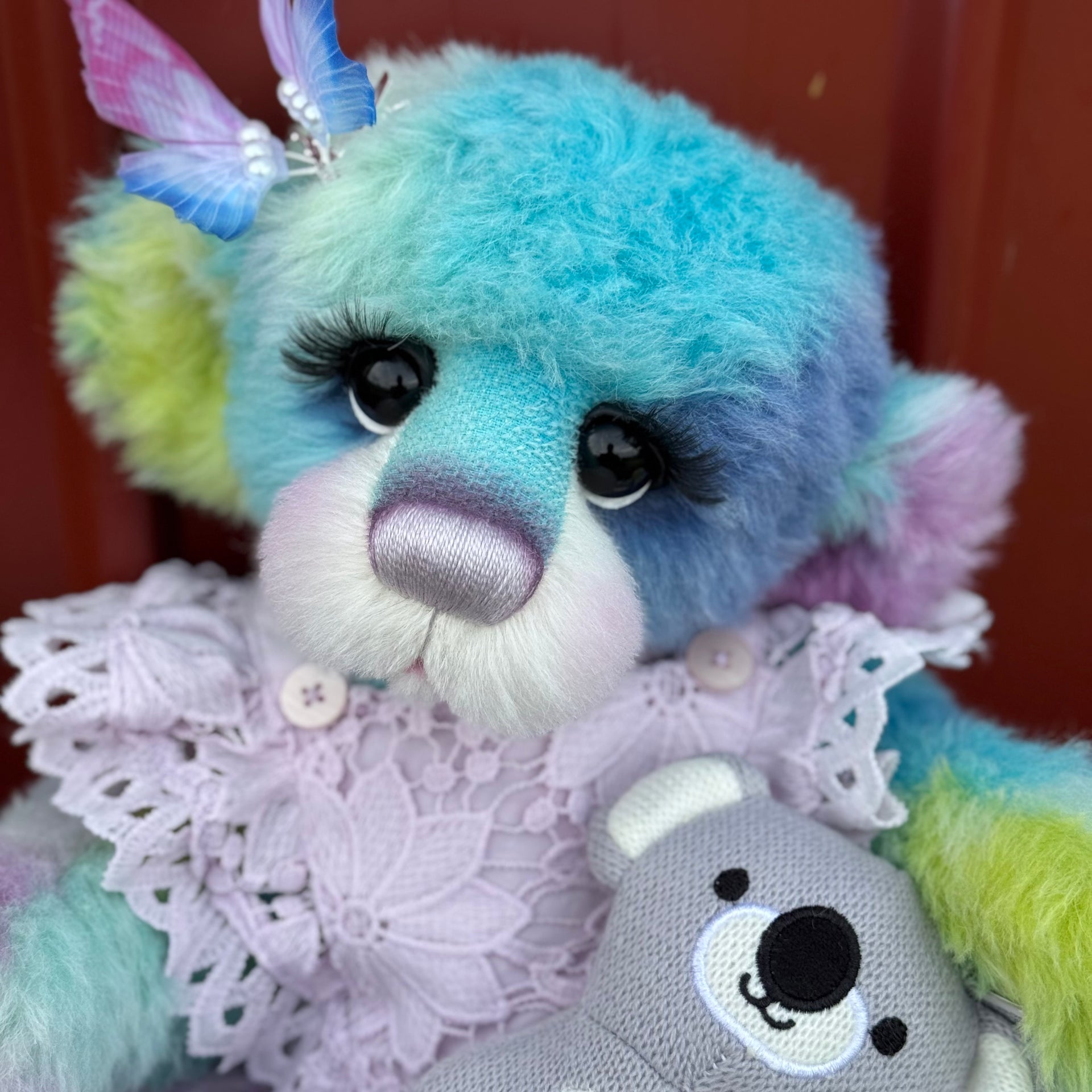 Annie-Belle Cuddles - 17" Hand-dyed Alpaca Artist Bear by Emma's Bears - OOAK