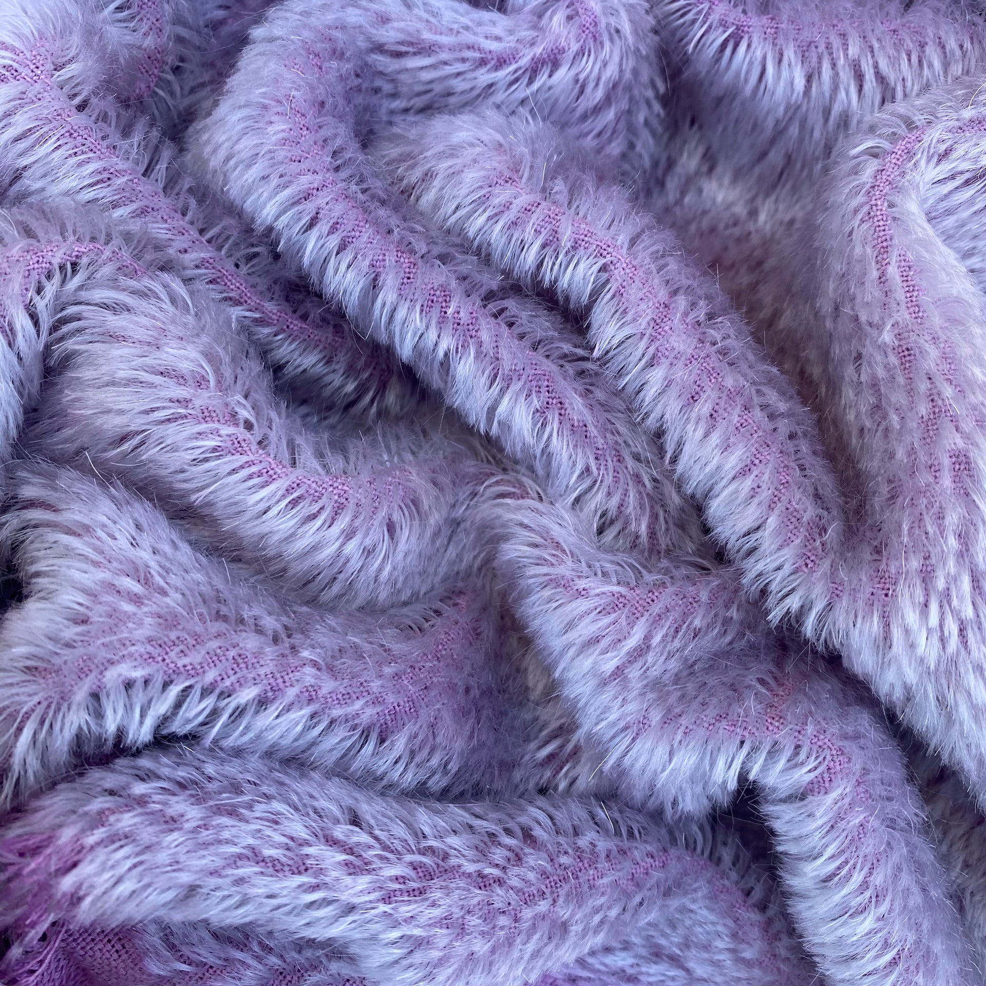 Short 9mm String Mohair - Hand Dyed Lilac - Fat 1/8m - OCT083