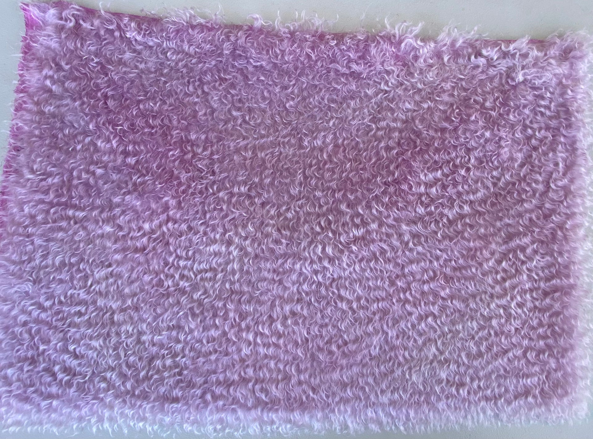 Curlylocks Mohair - Hand Dyed Lilac Pink - Fat 1/4m - OCT104