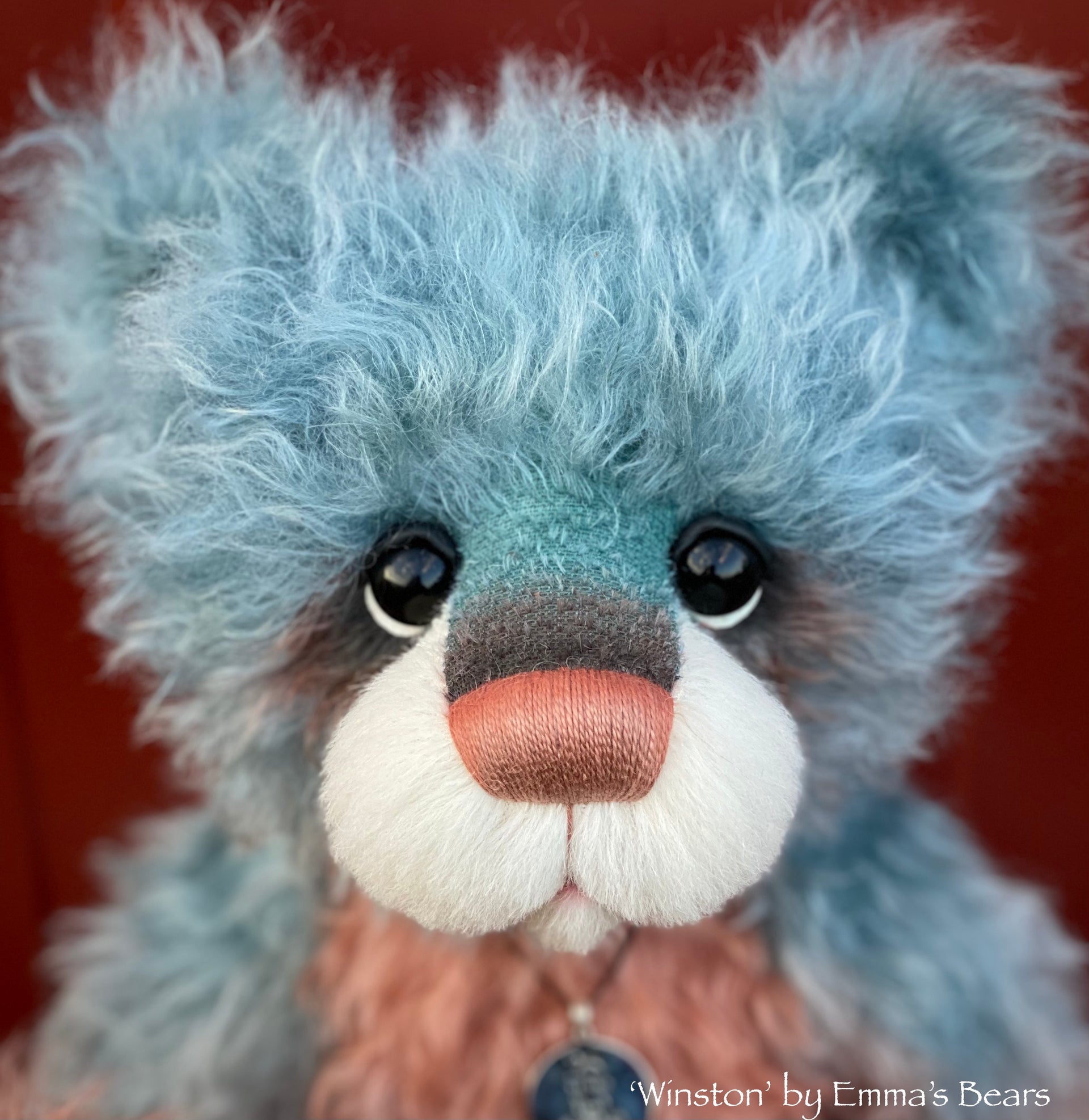 Winston - 16" SPECIAL 25th Anniversary Collection Hand-dyed mohair Artist Bear by Emmas Bears - OOAK