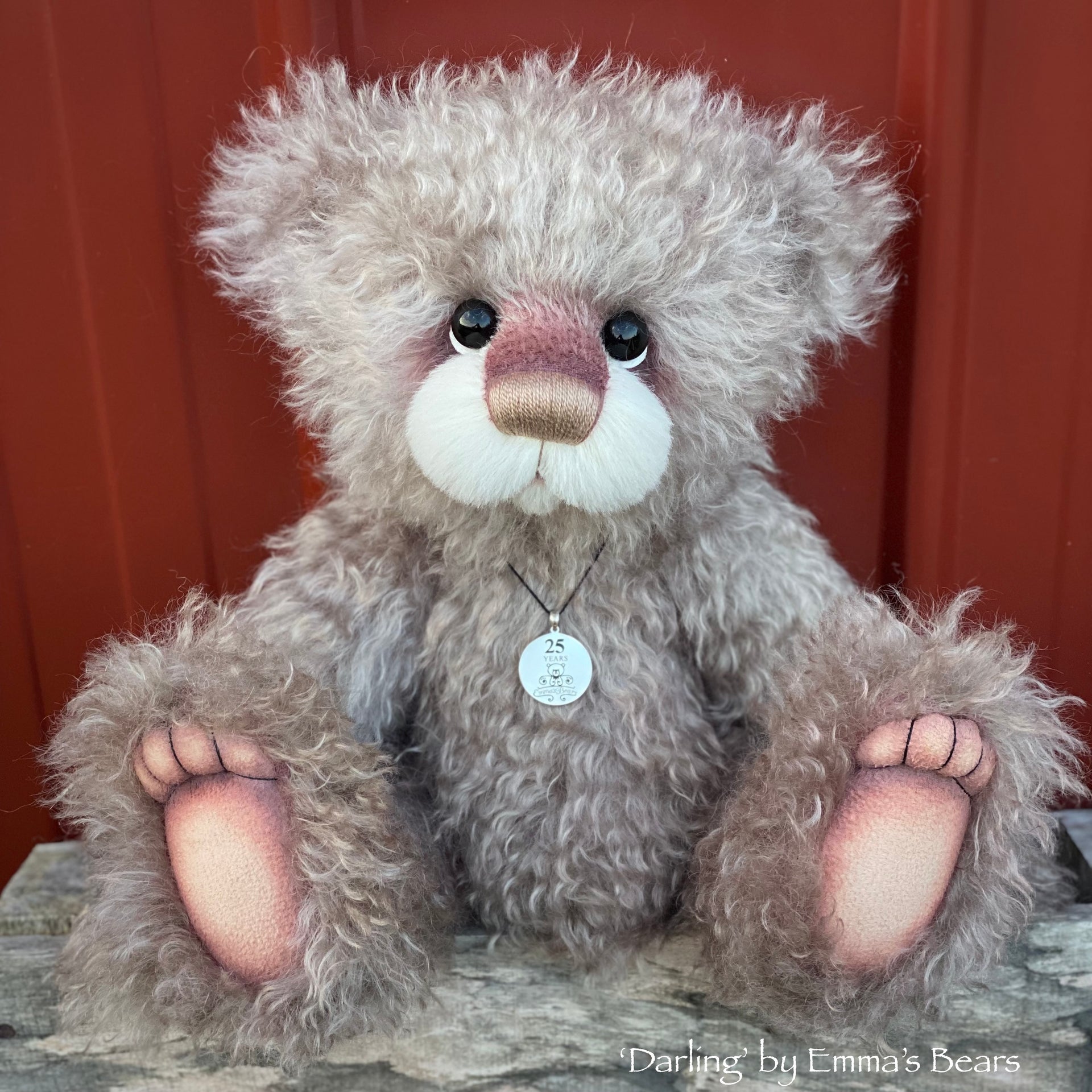 Darling - 16" SPECIAL 25th Anniversary Collection Hand-dyed mohair Artist Bear by Emmas Bears - OOAK