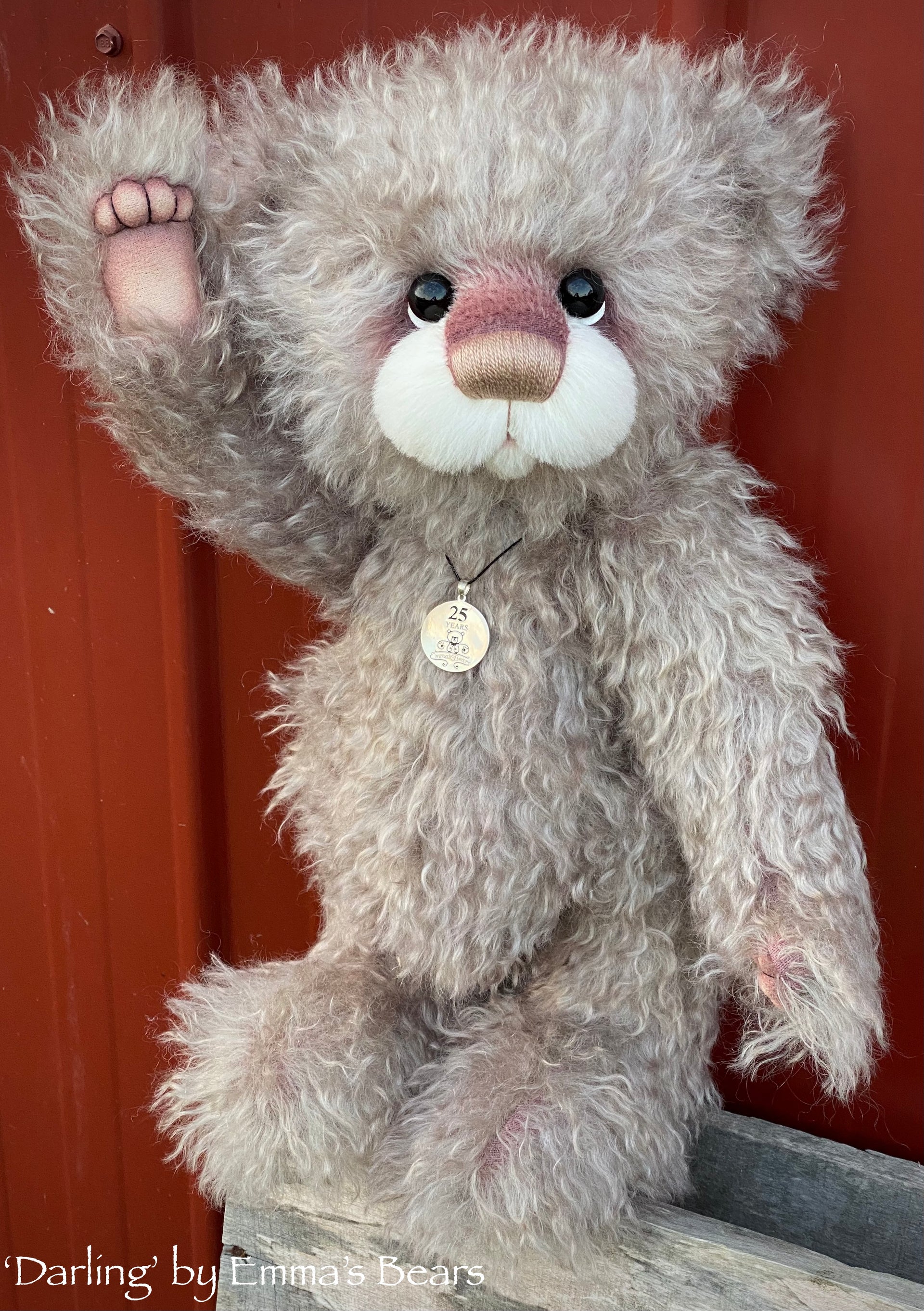 Darling - 16" SPECIAL 25th Anniversary Collection Hand-dyed mohair Artist Bear by Emmas Bears - OOAK