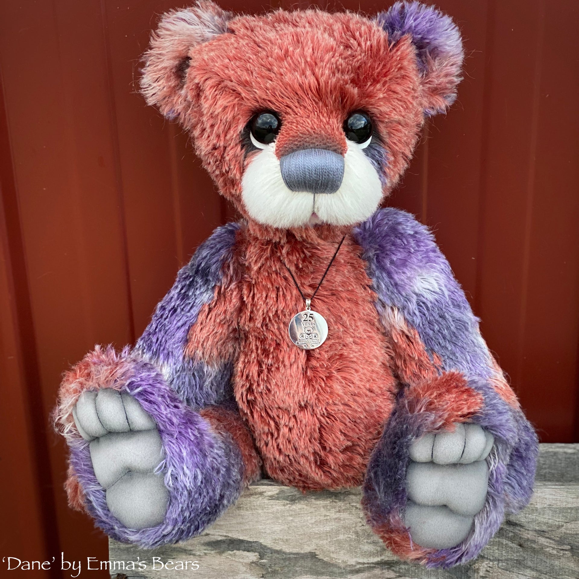 Dane - 16" SPECIAL 25th Anniversary Collection Hand-dyed mohair Artist Bear by Emmas Bears - OOAK