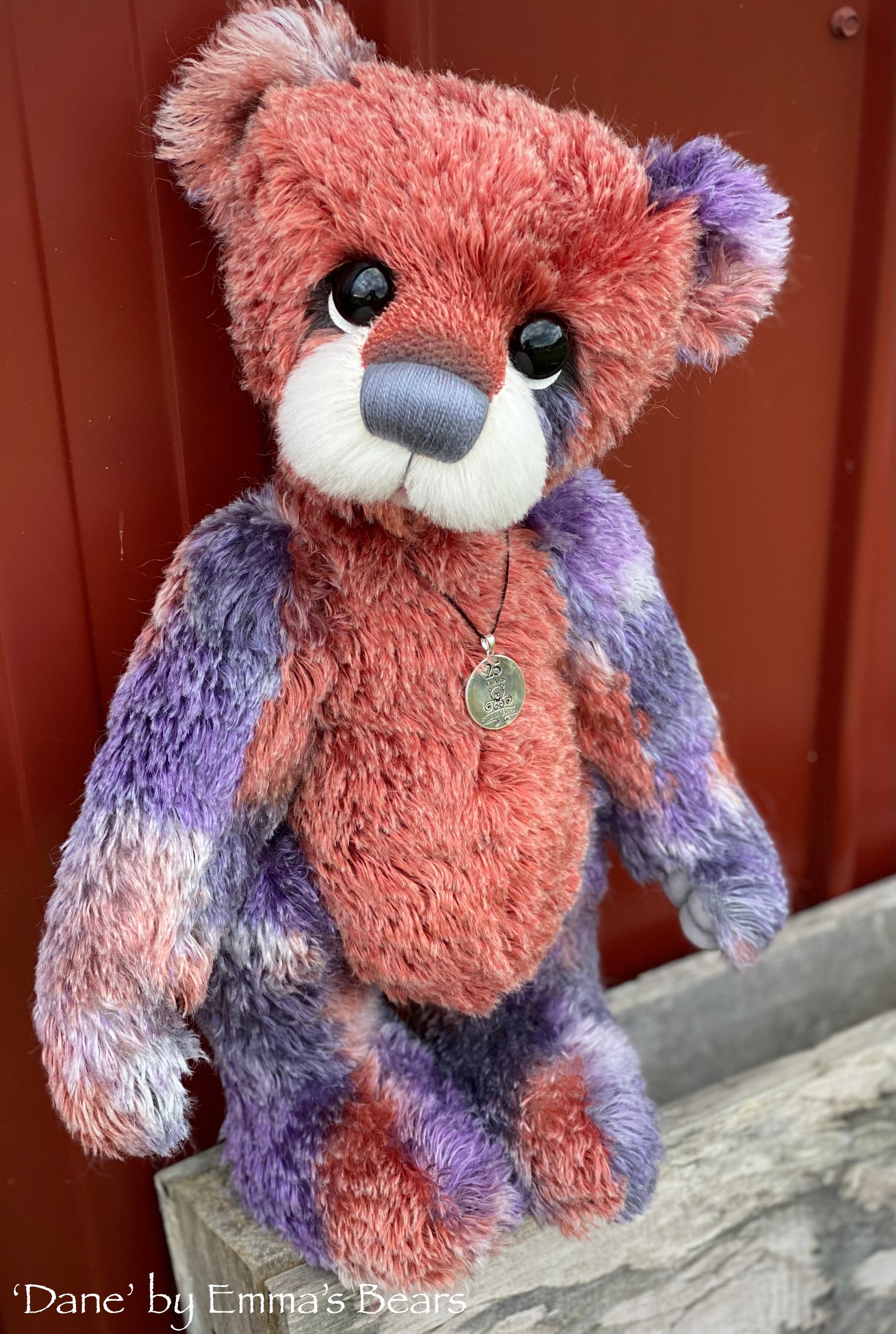 Dane - 16" SPECIAL 25th Anniversary Collection Hand-dyed mohair Artist Bear by Emmas Bears - OOAK