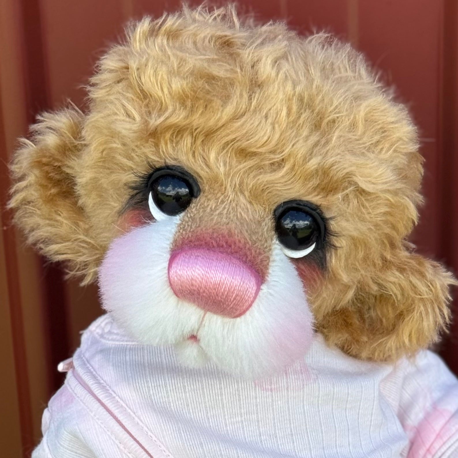 Lilibet Flower - 17" Golden Mohair EASTER Artist Bear by Emma's Bears - OOAK
