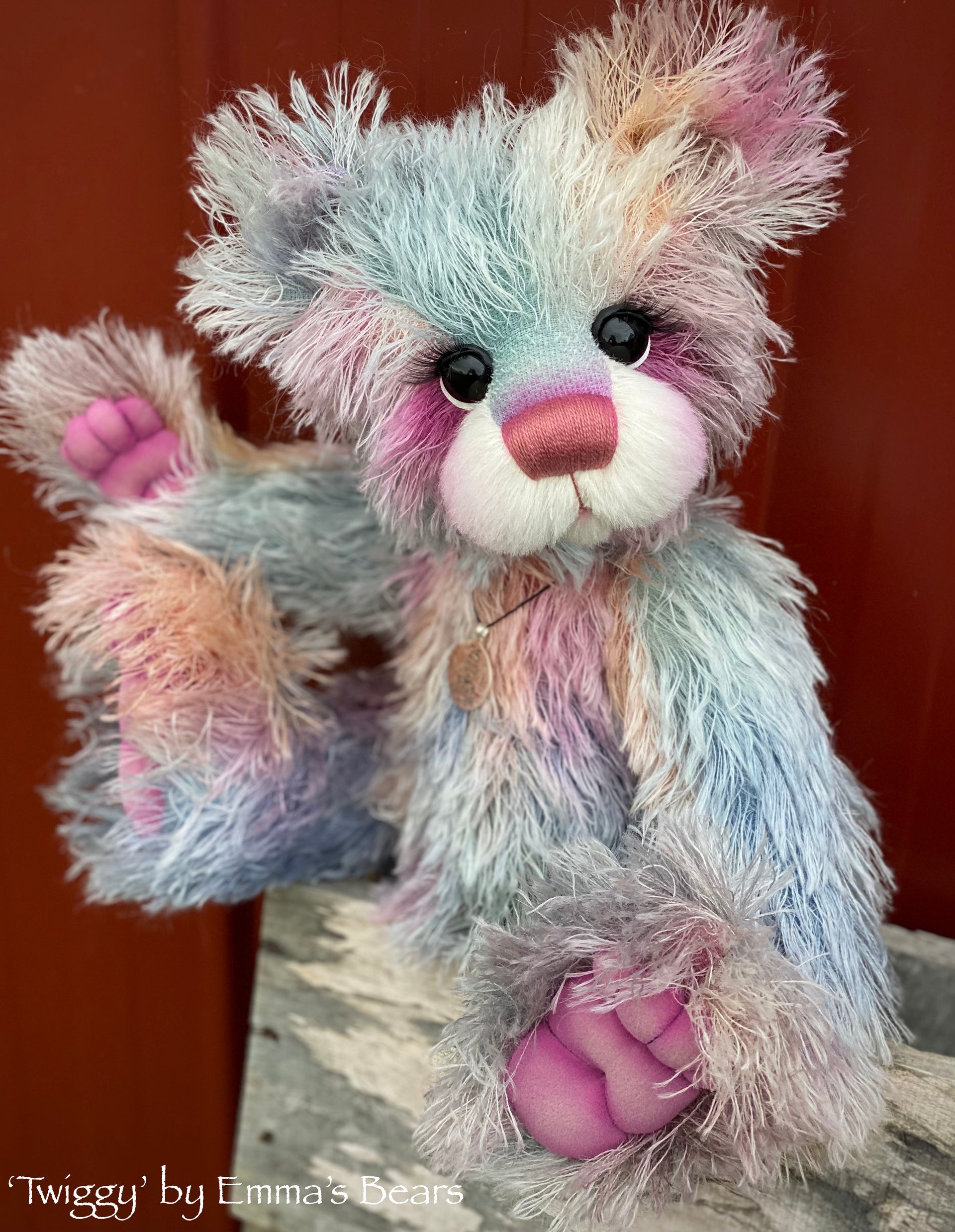 Twiggy - 16" SPECIAL 25th Anniversary Collection Hand-dyed mohair Artist Bear by Emmas Bears - OOAK