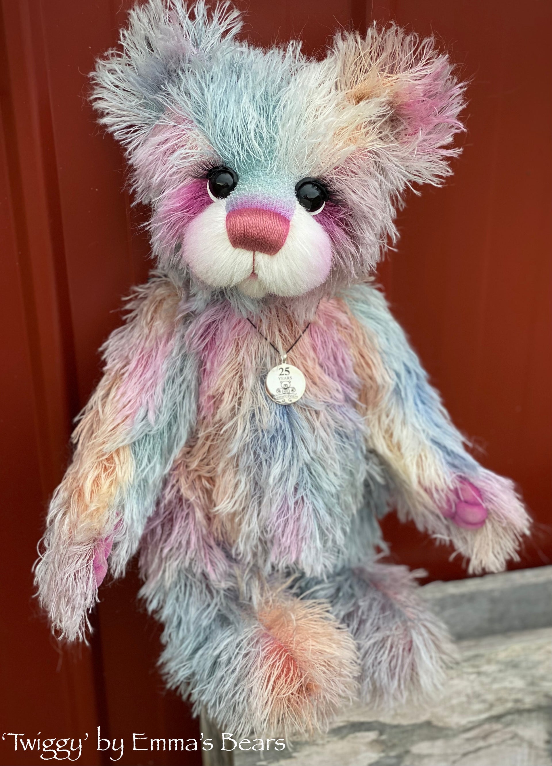 Twiggy - 16" SPECIAL 25th Anniversary Collection Hand-dyed mohair Artist Bear by Emmas Bears - OOAK