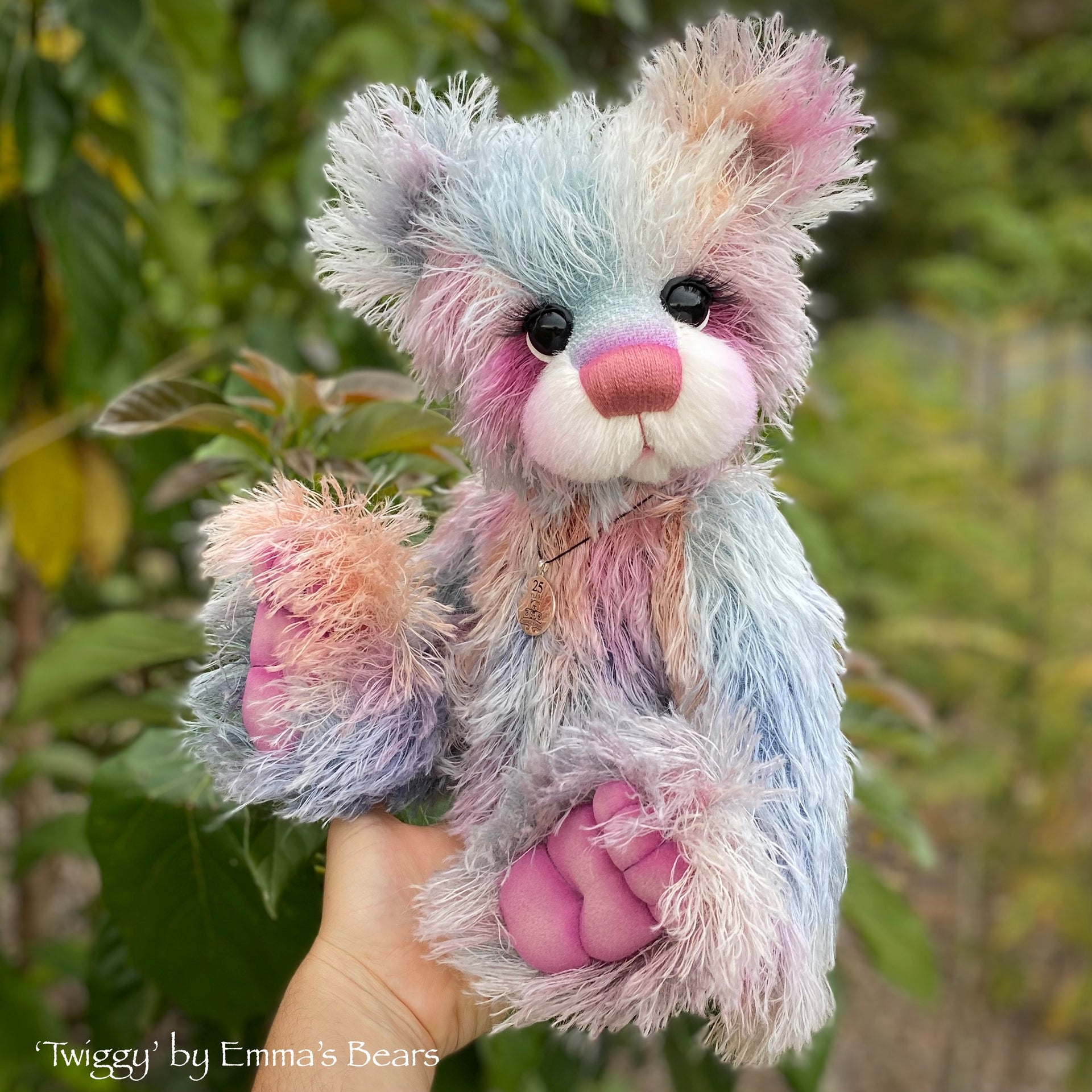 Twiggy - 16" SPECIAL 25th Anniversary Collection Hand-dyed mohair Artist Bear by Emmas Bears - OOAK