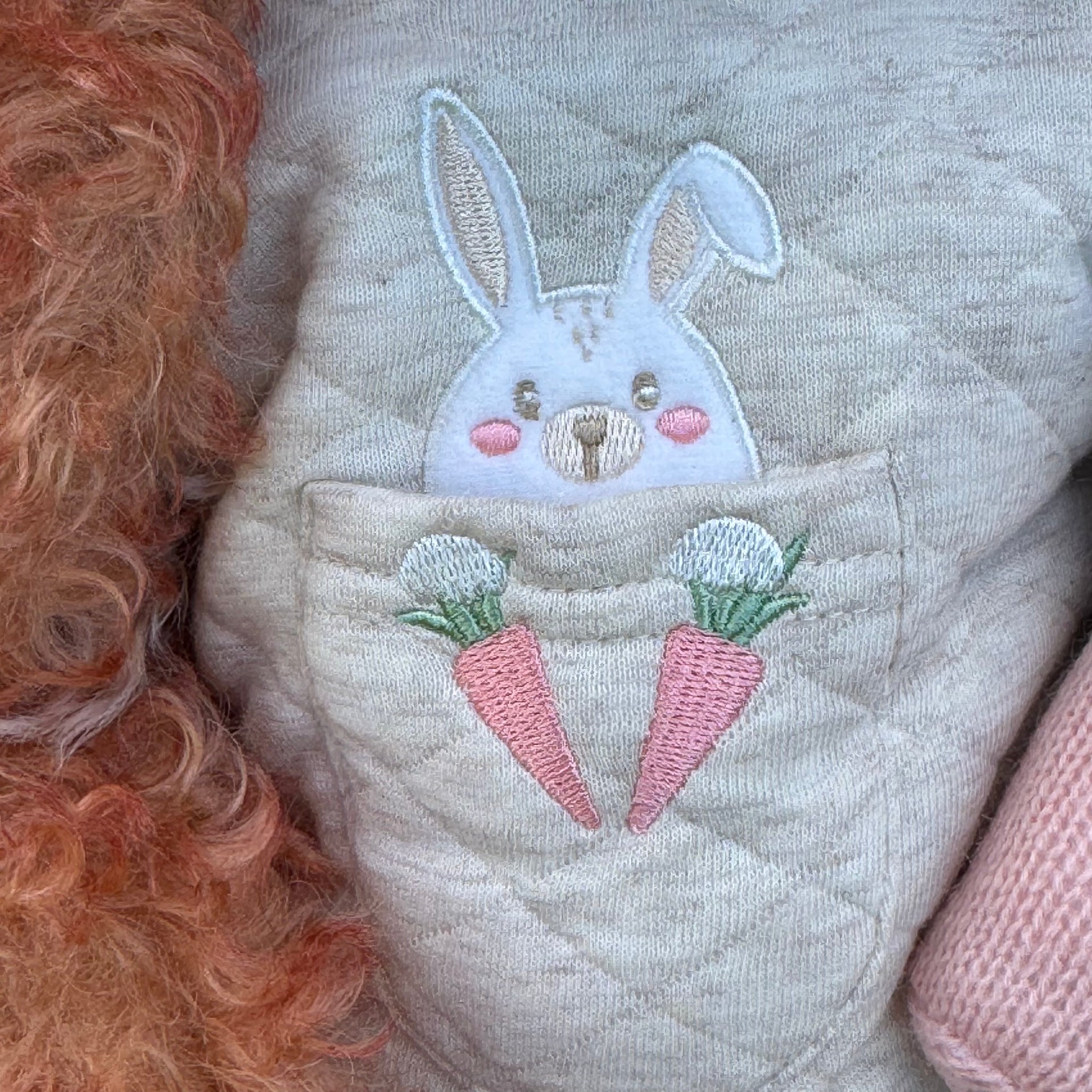 Blossom Daffodil - 22" Auburn and Beige Mohair Easter Artist Bunny by Emma's Bears - OOAK