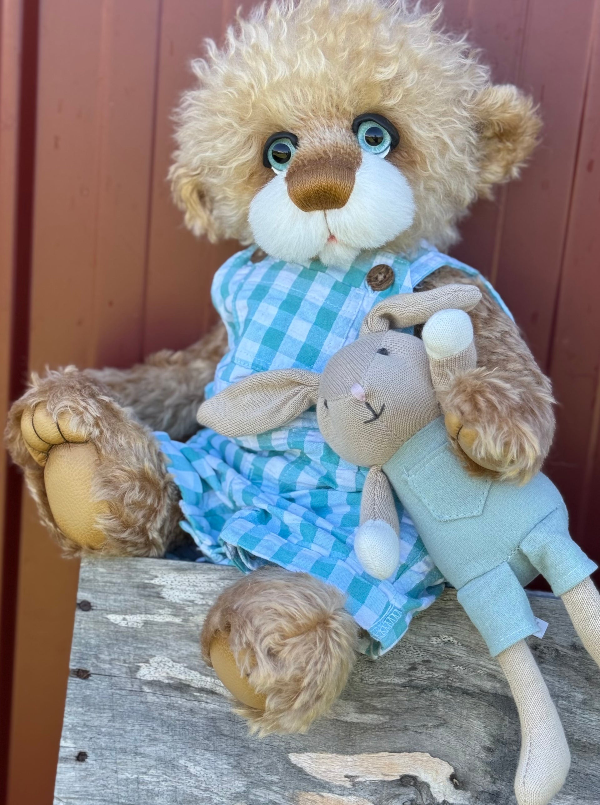 Benjamin Bilby - 17" Blonde Mohair EASTER Artist Bear by Emma's Bears - OOAK