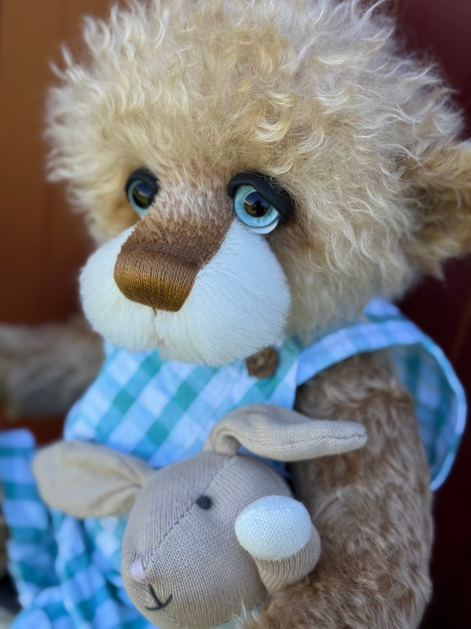 Benjamin Bilby - 17" Blonde Mohair EASTER Artist Bear by Emma's Bears - OOAK