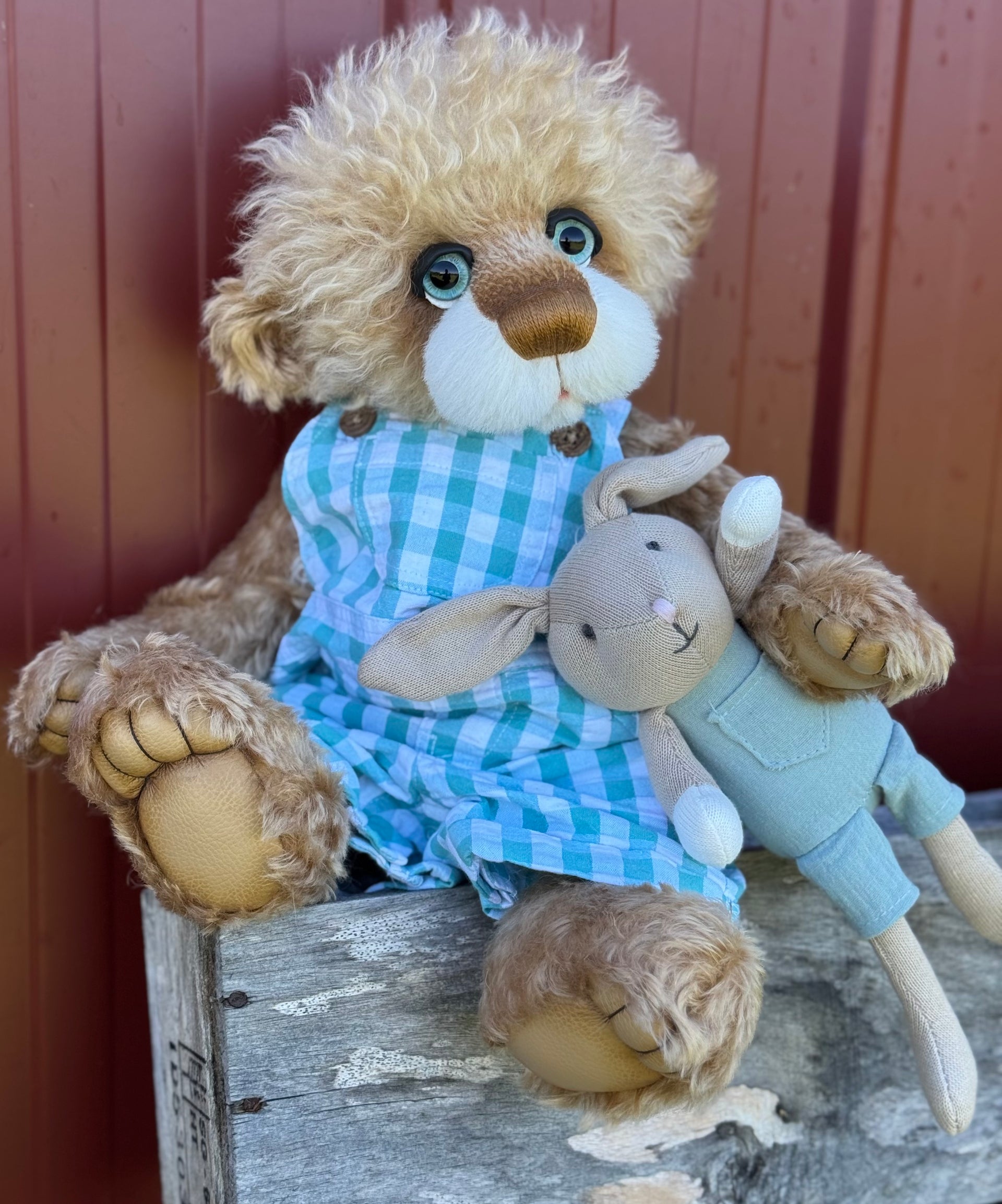 Benjamin Bilby - 17" Blonde Mohair EASTER Artist Bear by Emma's Bears - OOAK