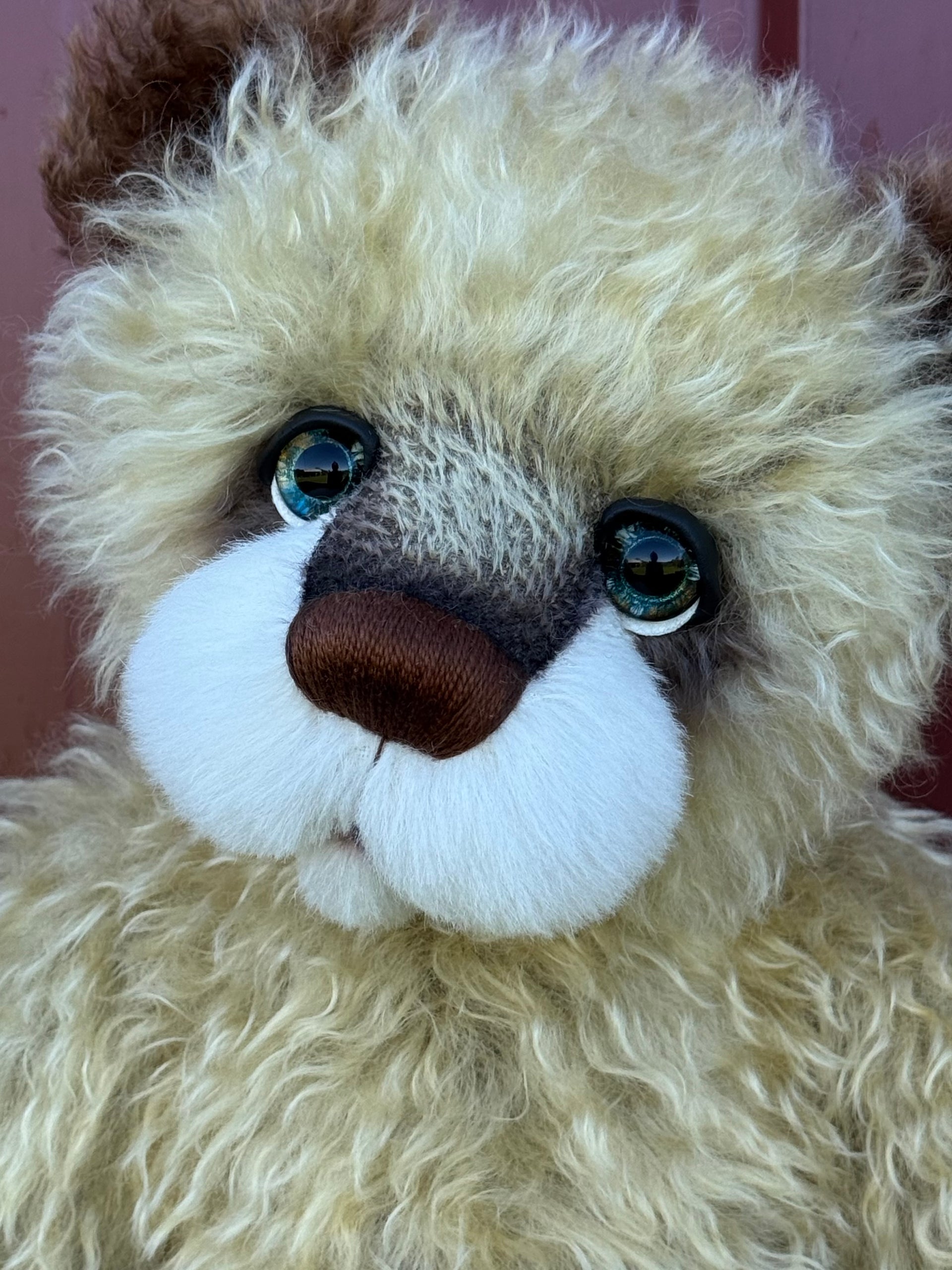 Hunter Coco - 21" Chocolate and Blonde Mohair EASTER Artist Bear by Emma's Bears - OOAK