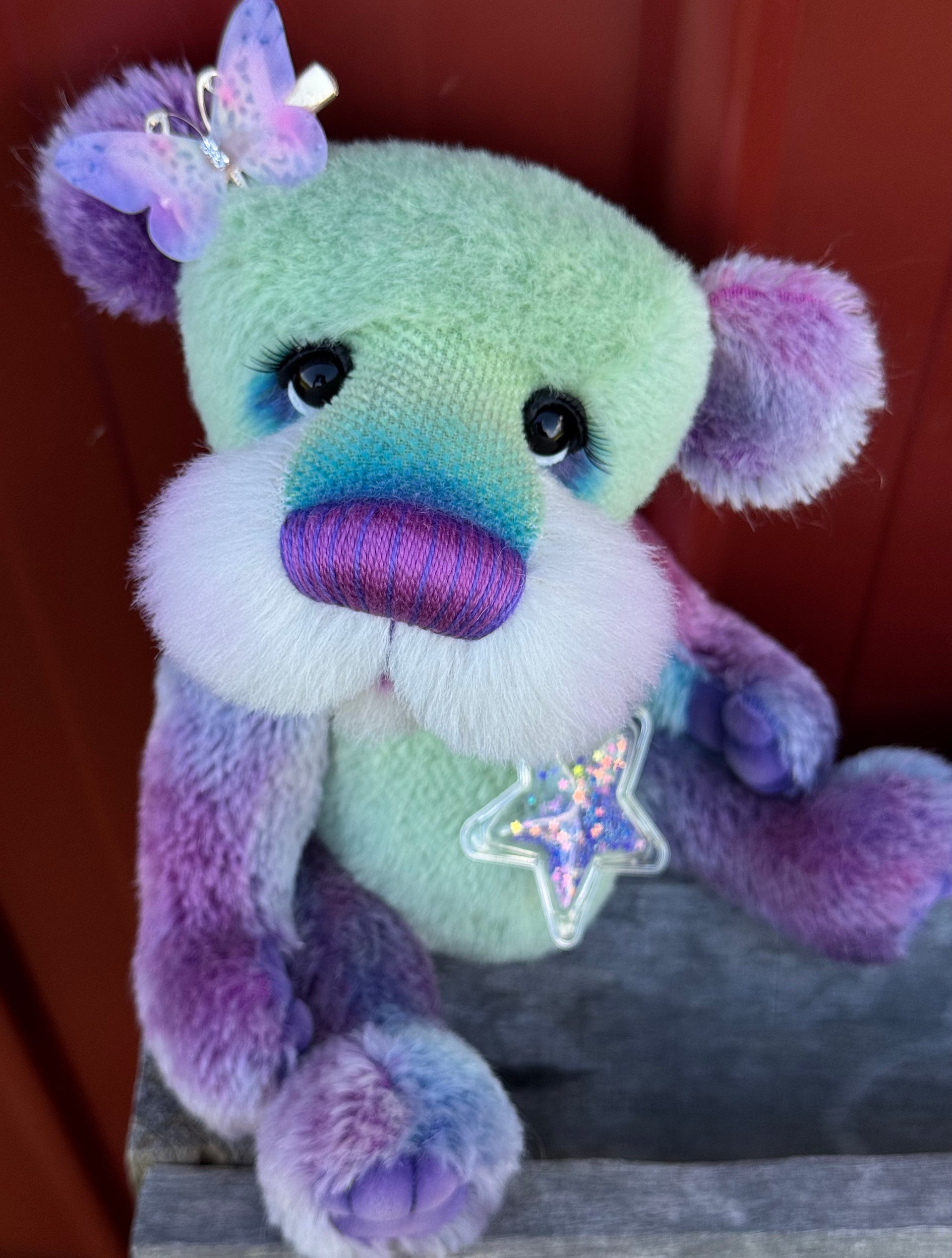 Stargazer - 11" Alpaca and mohair artist bear by Emma's Bears - OOAK