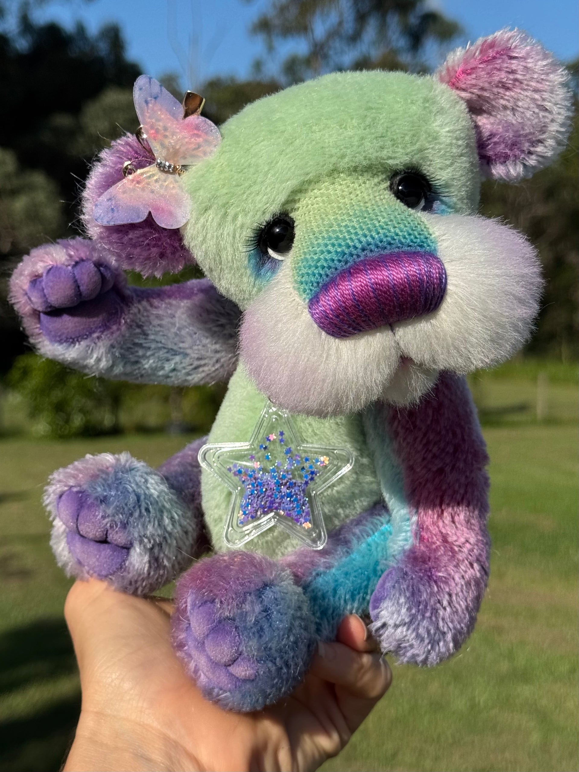 Stargazer - 11" Alpaca and mohair artist bear by Emma's Bears - OOAK