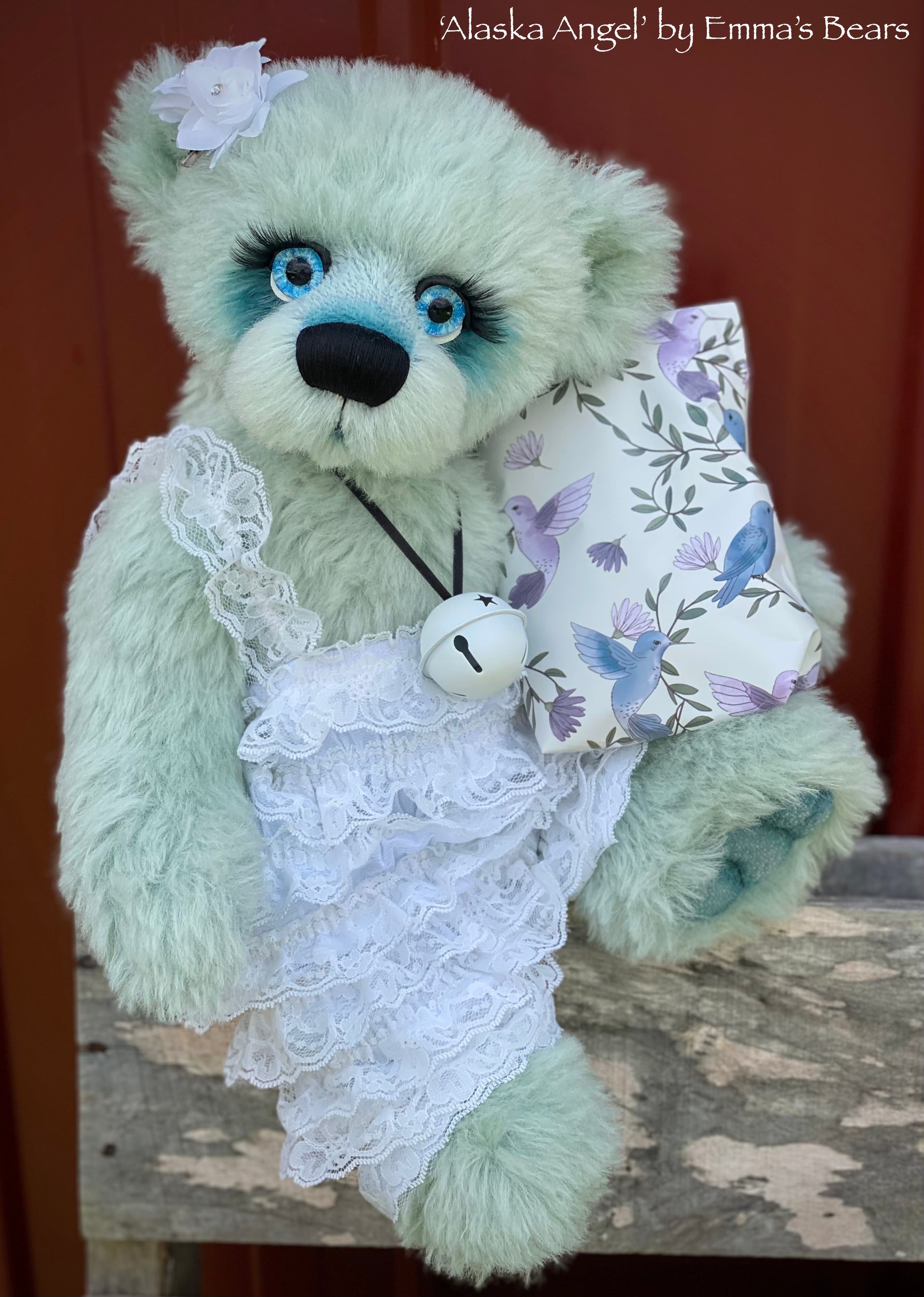 Alaska Angel - 18" Christmas 2023 Artist Bear by Emma's Bears - OOAK