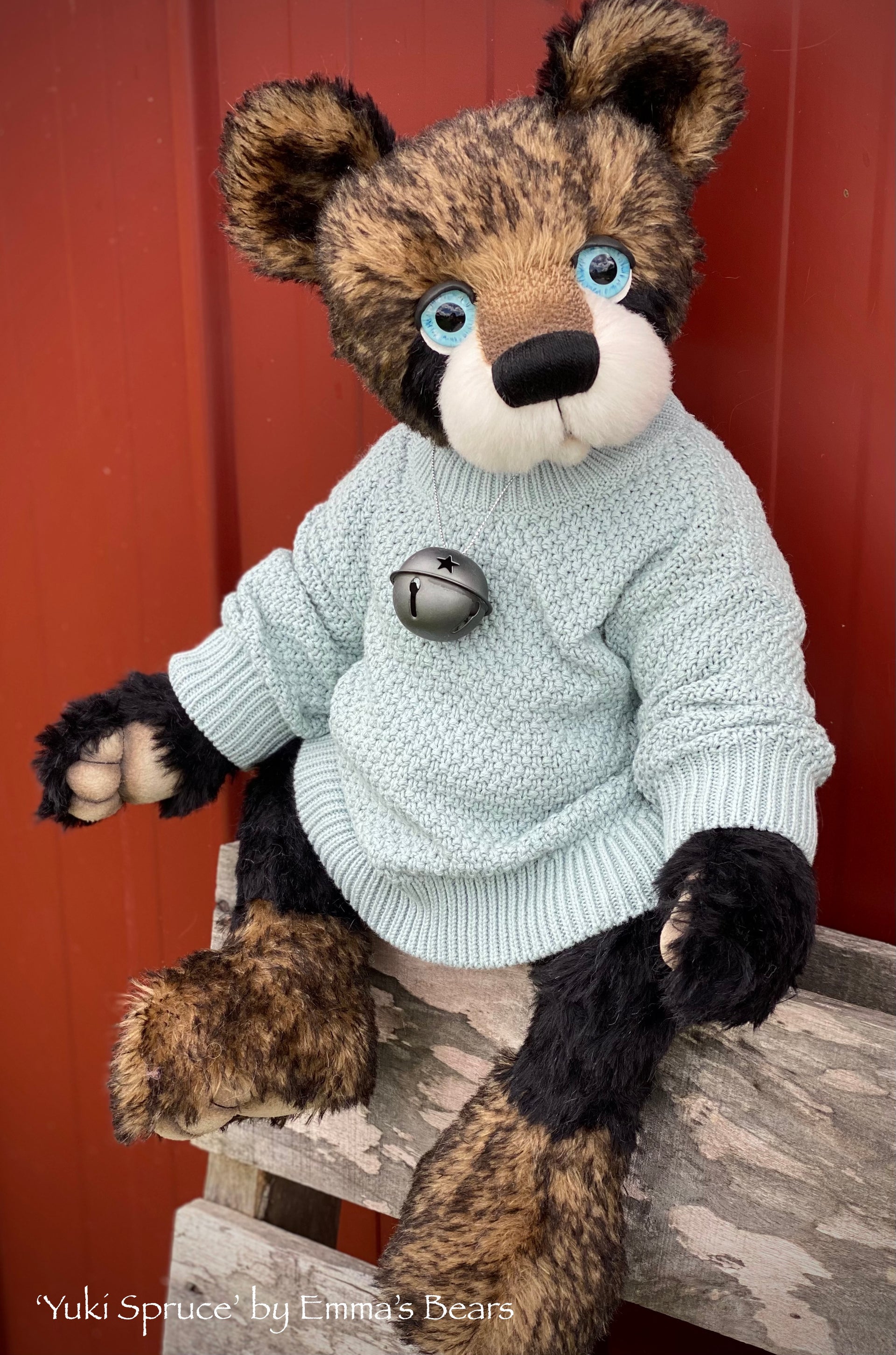 Yuki Spruce - 22" Christmas 2023 Artist Bear by Emma's Bears - OOAK