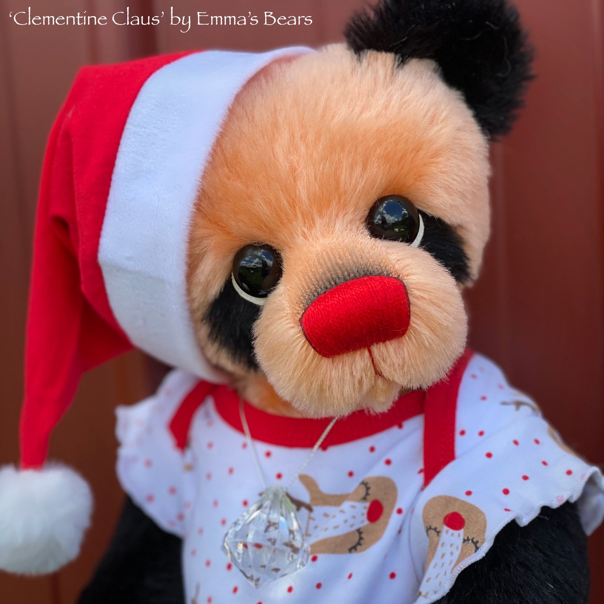 Clementine Claus - 17" Christmas 2023 Artist Bear by Emma's Bears - OOAK