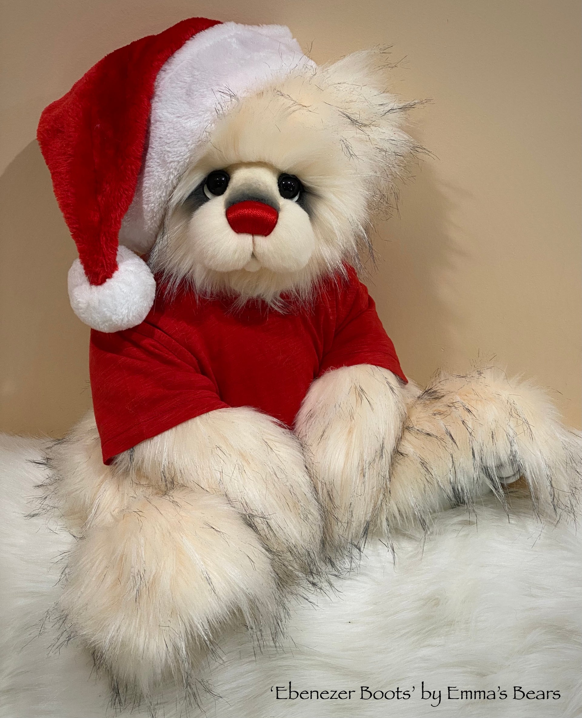 Ebenezer Boots - 24" Christmas 2023 Artist Bear by Emma's Bears - OOAK