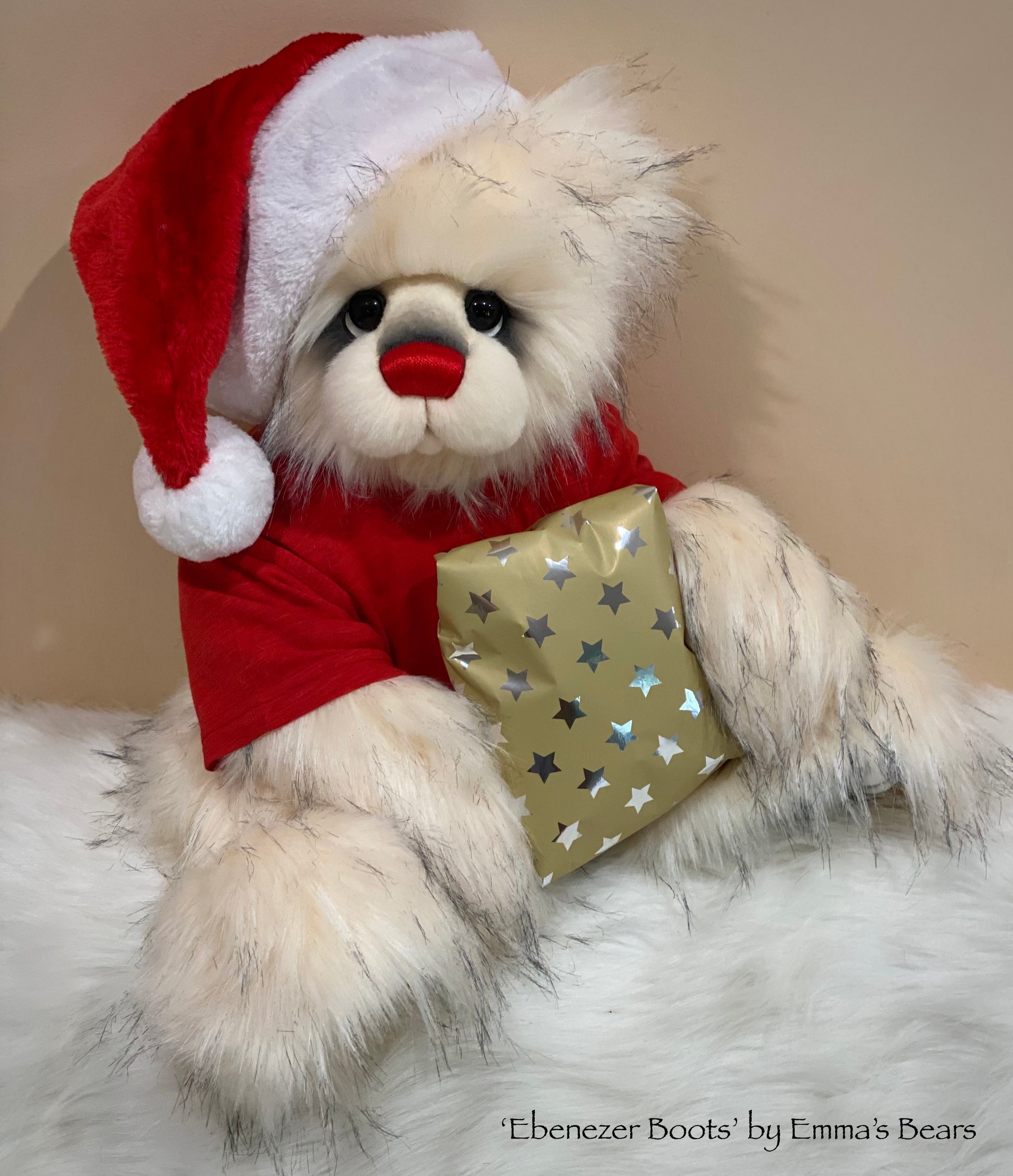 Ebenezer Boots - 24" Christmas 2023 Artist Bear by Emma's Bears - OOAK