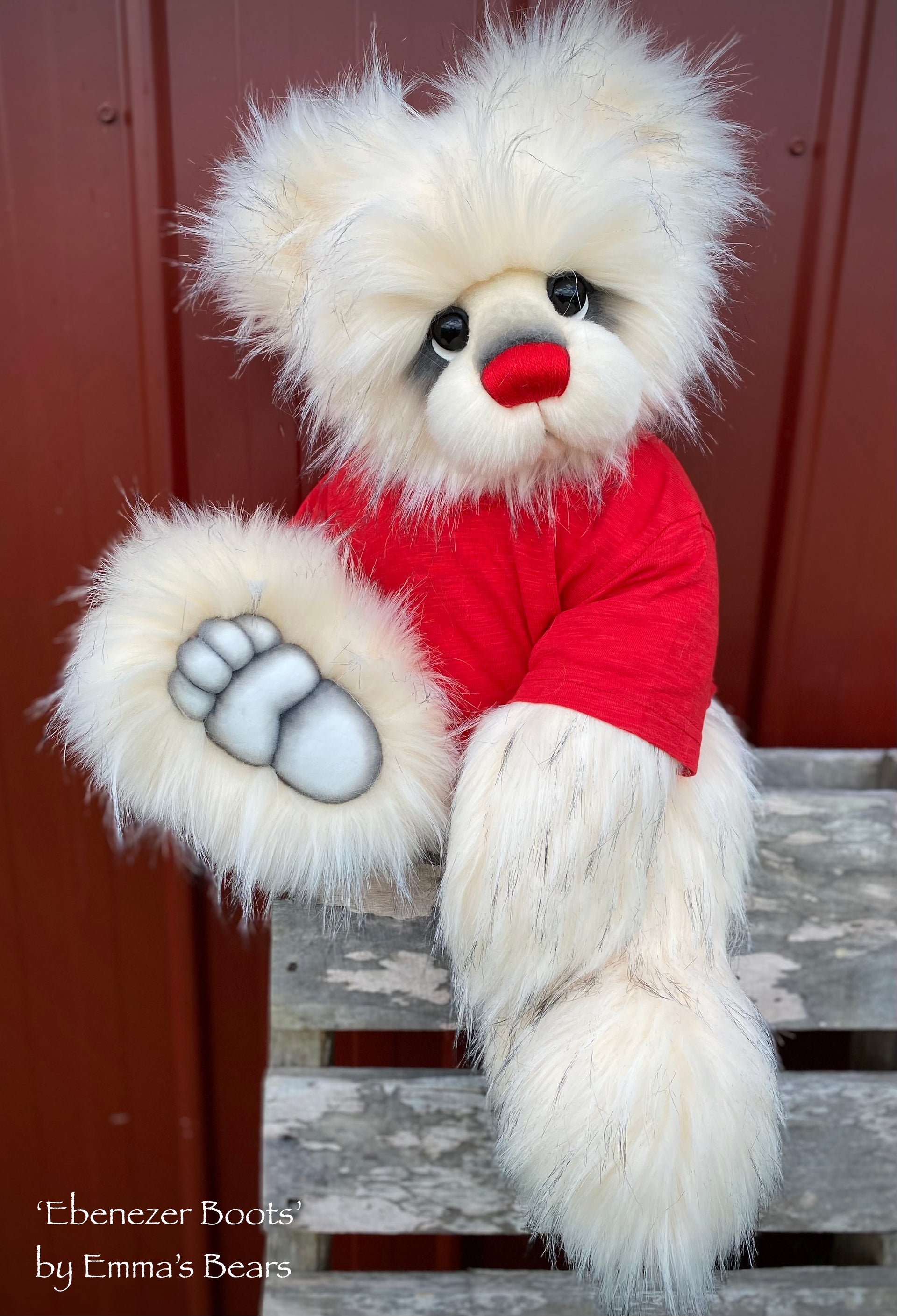 Ebenezer Boots - 24" Christmas 2023 Artist Bear by Emma's Bears - OOAK