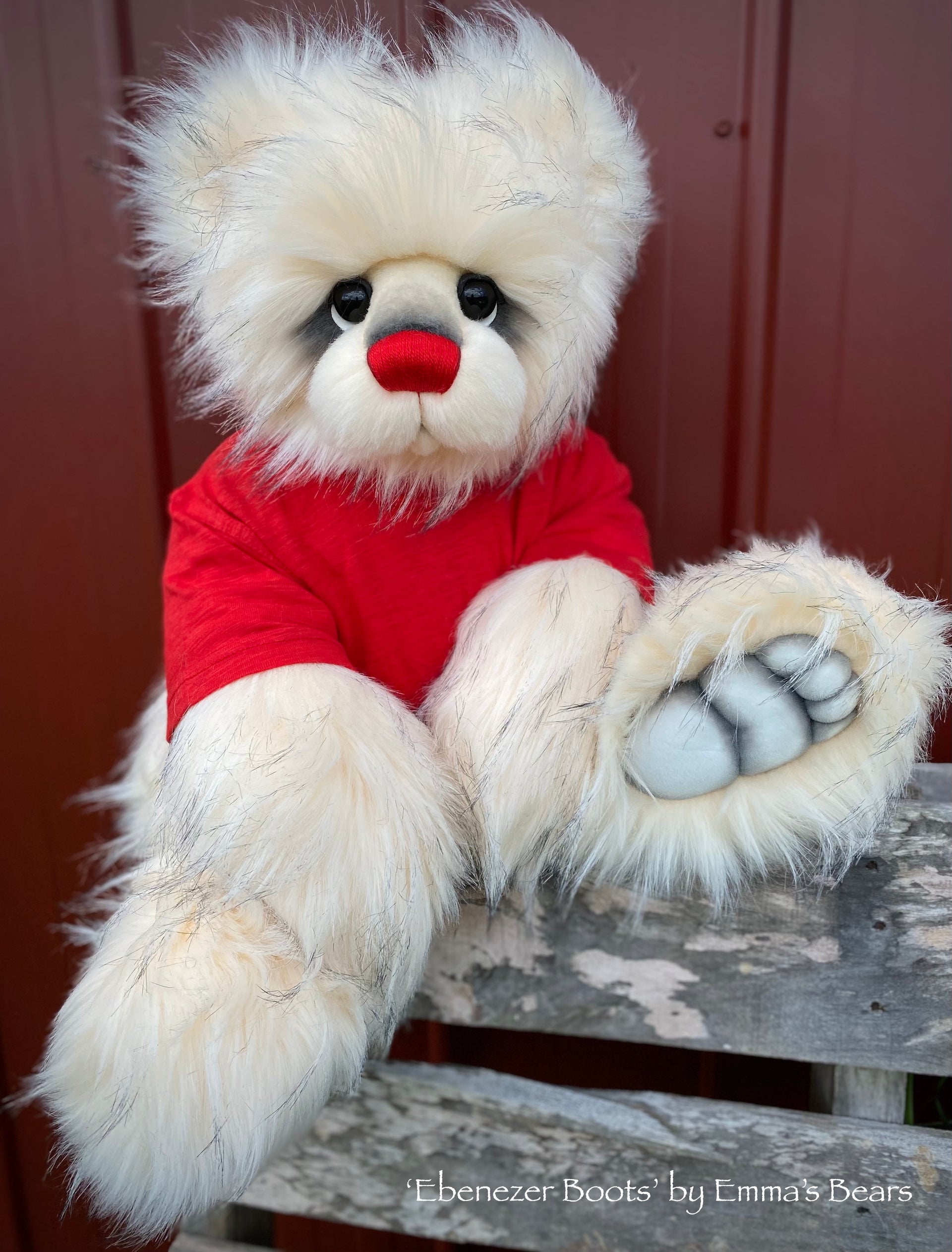 Ebenezer Boots - 24" Christmas 2023 Artist Bear by Emma's Bears - OOAK