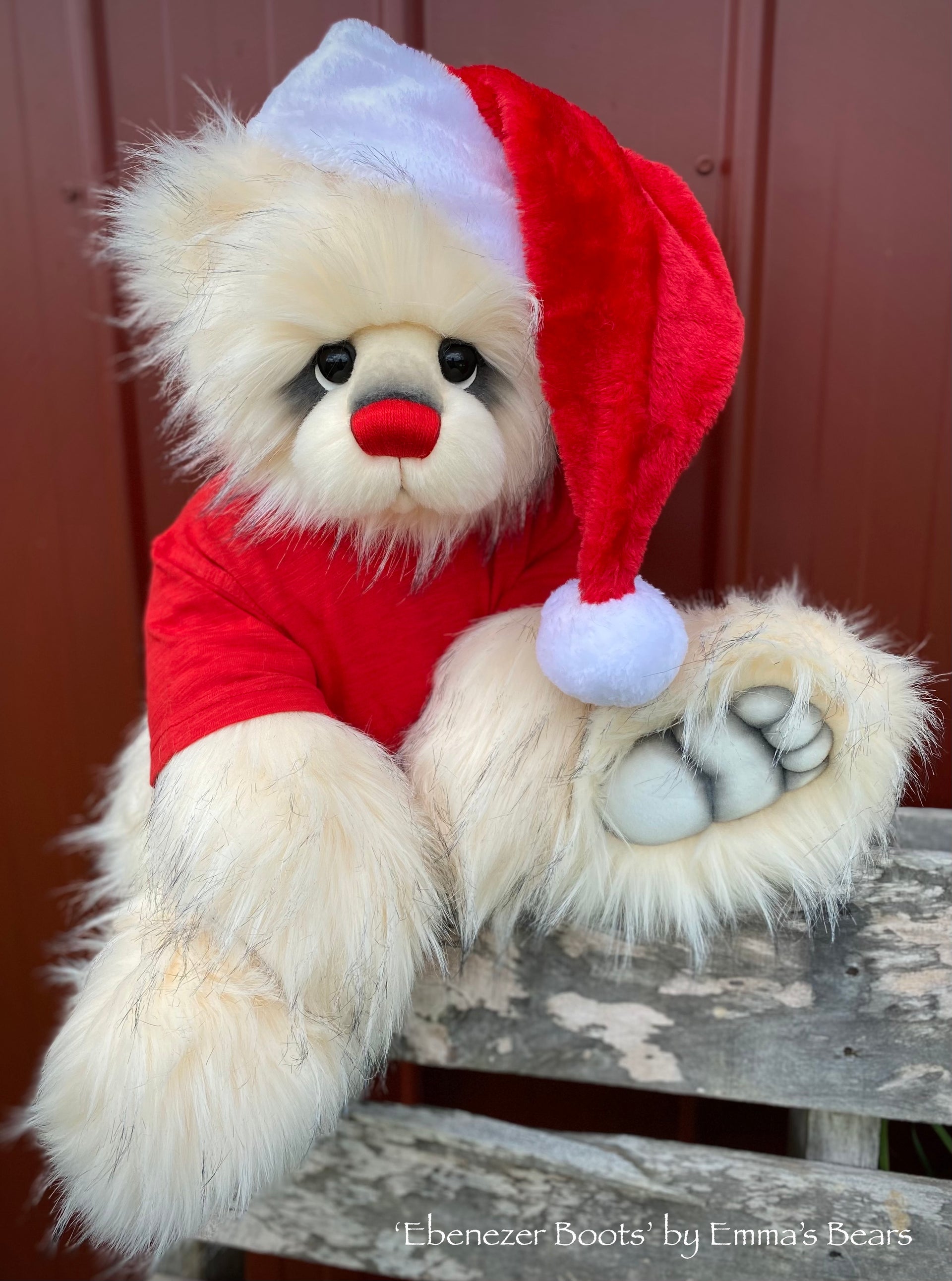 Ebenezer Boots - 24" Christmas 2023 Artist Bear by Emma's Bears - OOAK