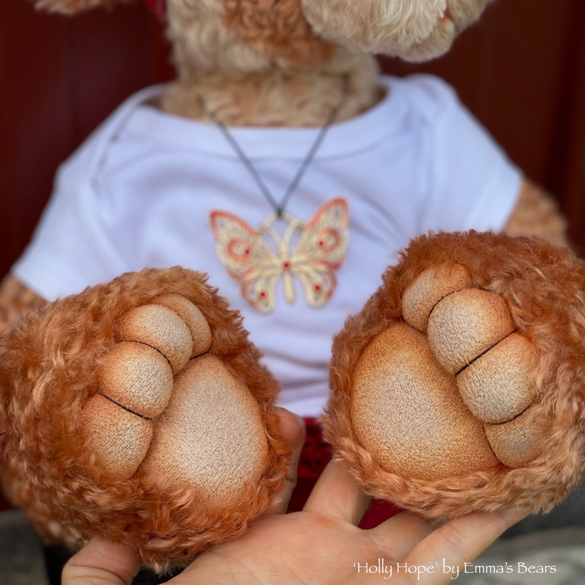 Holly Hope - 21" Christmas 2023 Artist Bear by Emma's Bears - OOAK