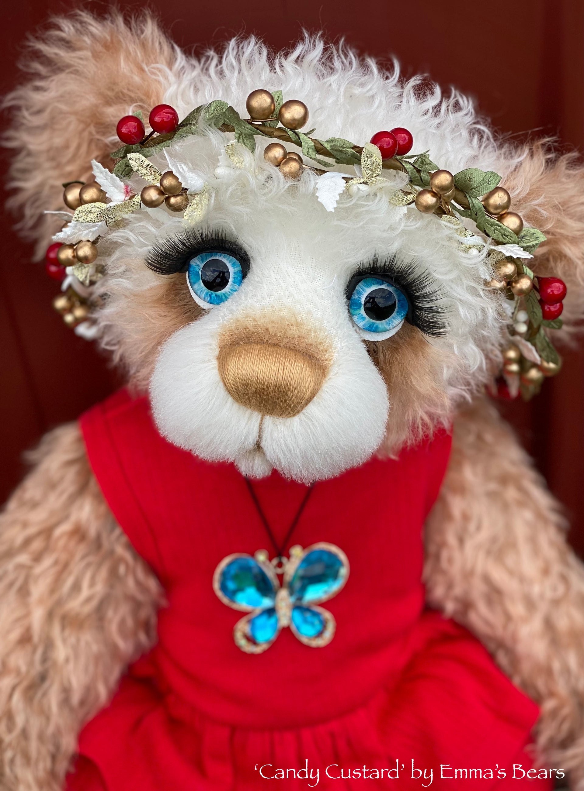 Candy Custard - 21" Christmas 2023 Artist Bear by Emma's Bears - OOAK